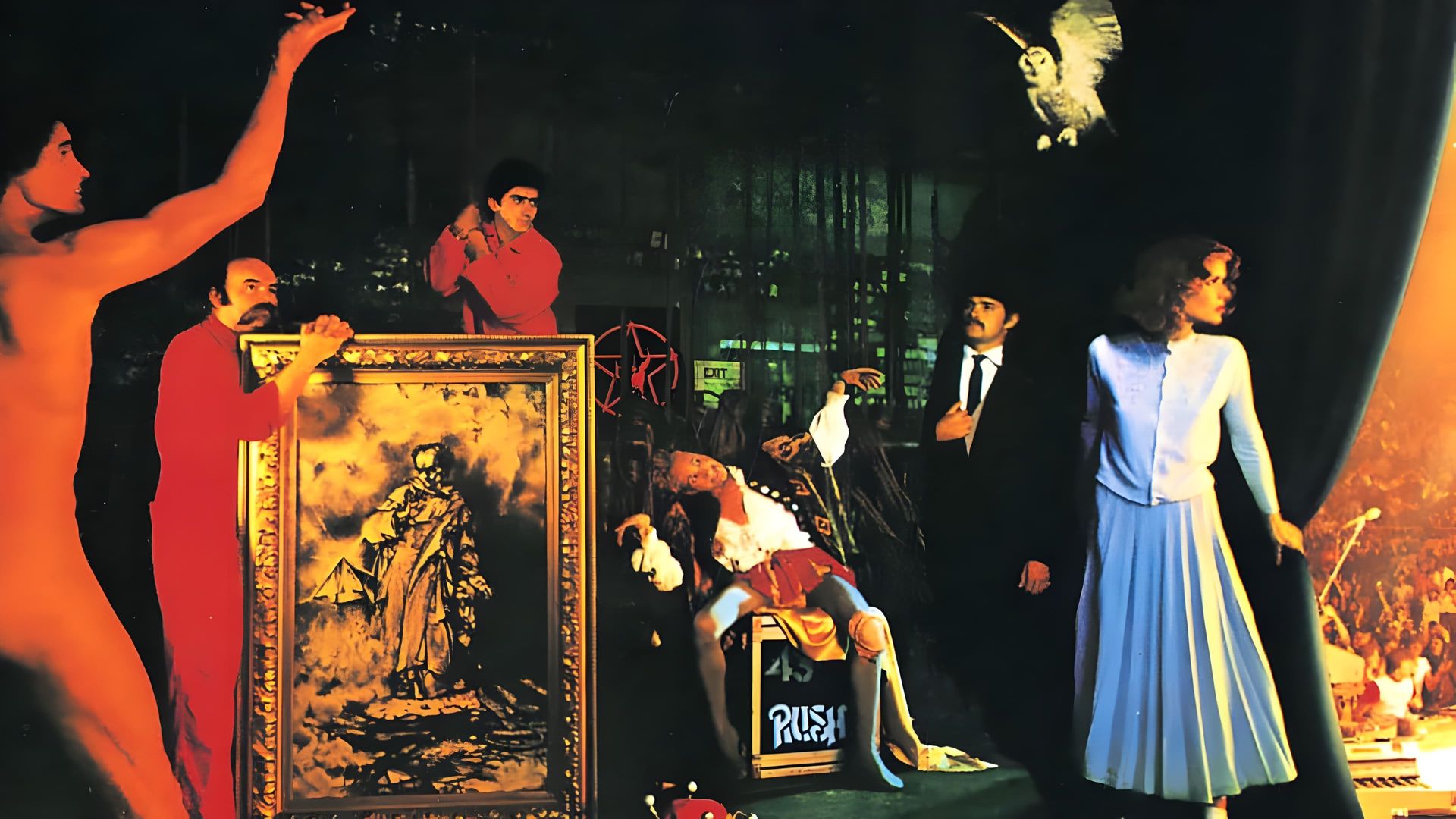 Rush: Exit... Stage Left background