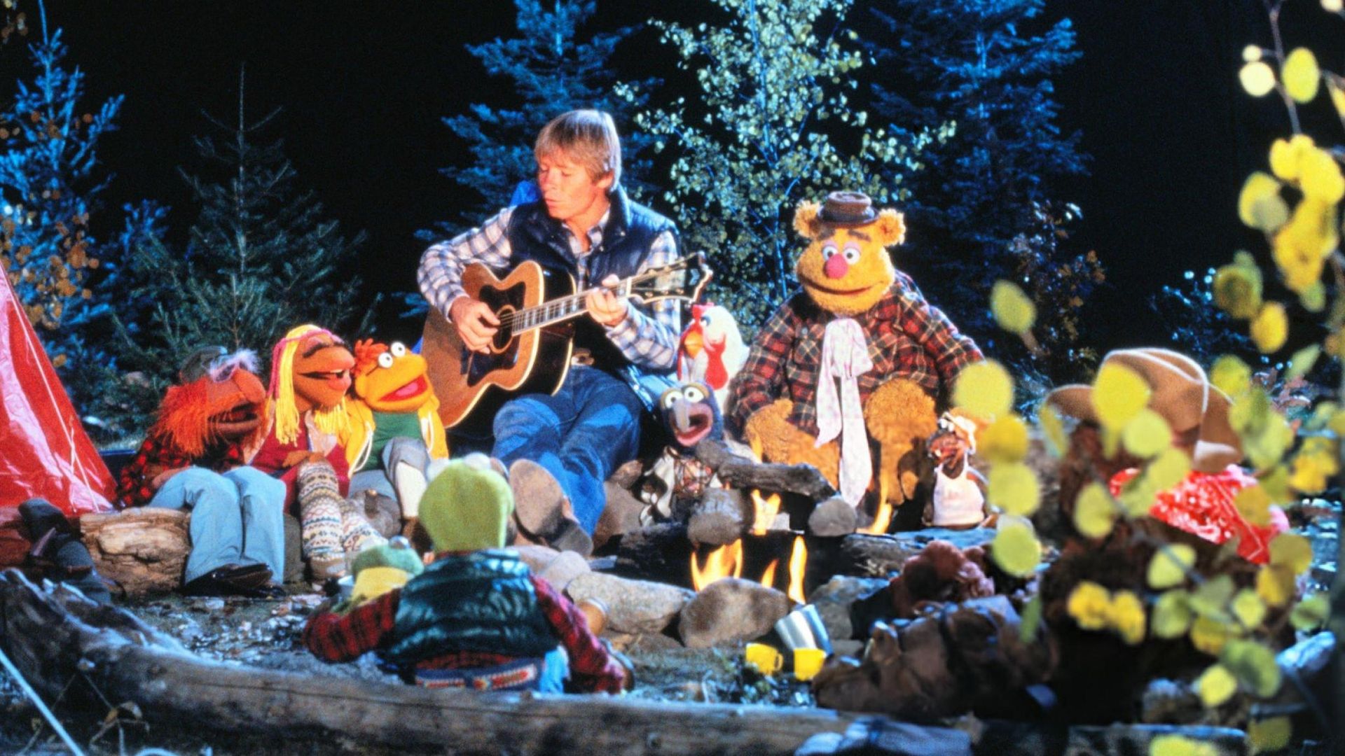 Rocky Mountain Holiday with John Denver and the Muppets background