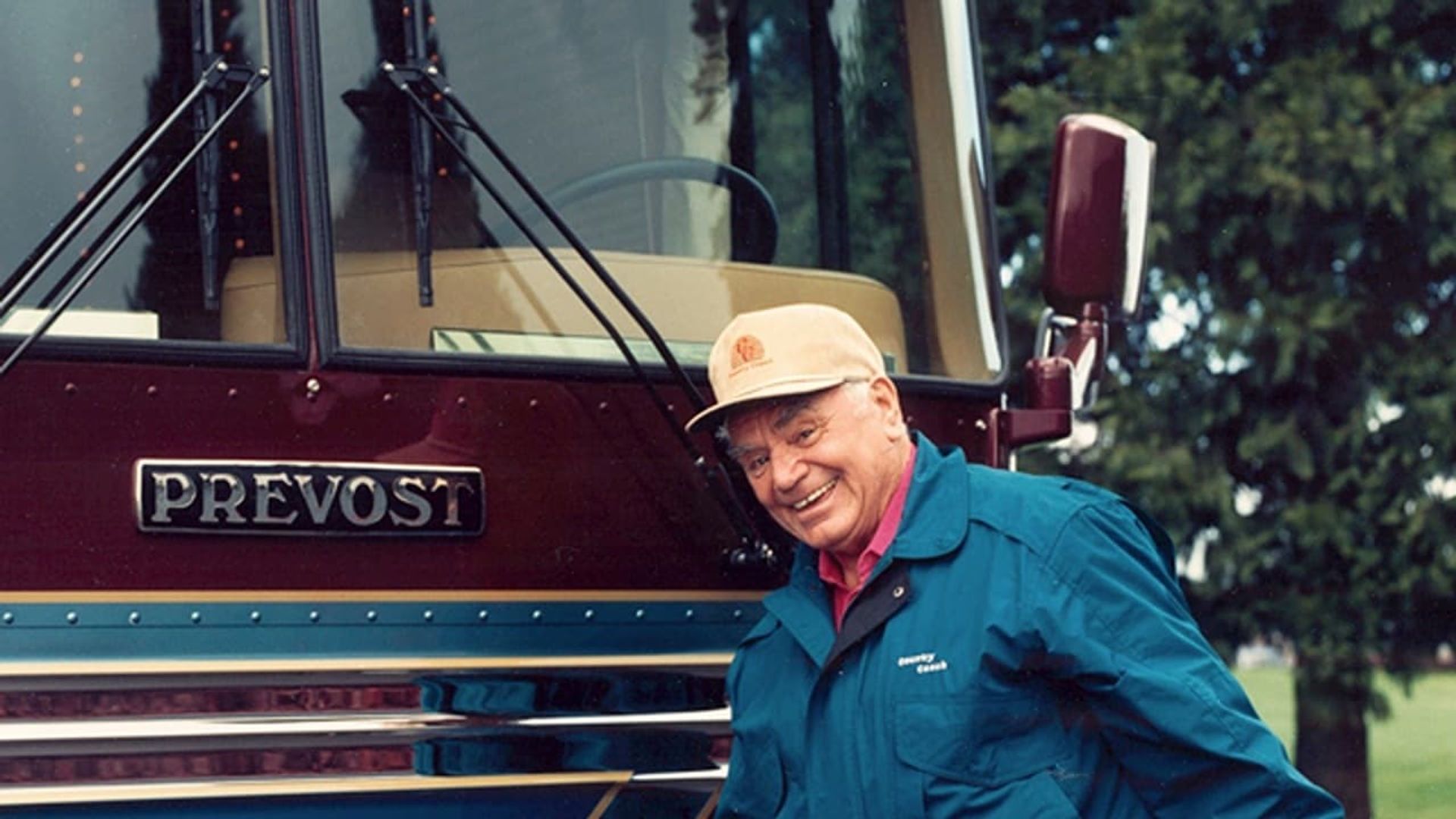 Ernest Borgnine on the Bus background
