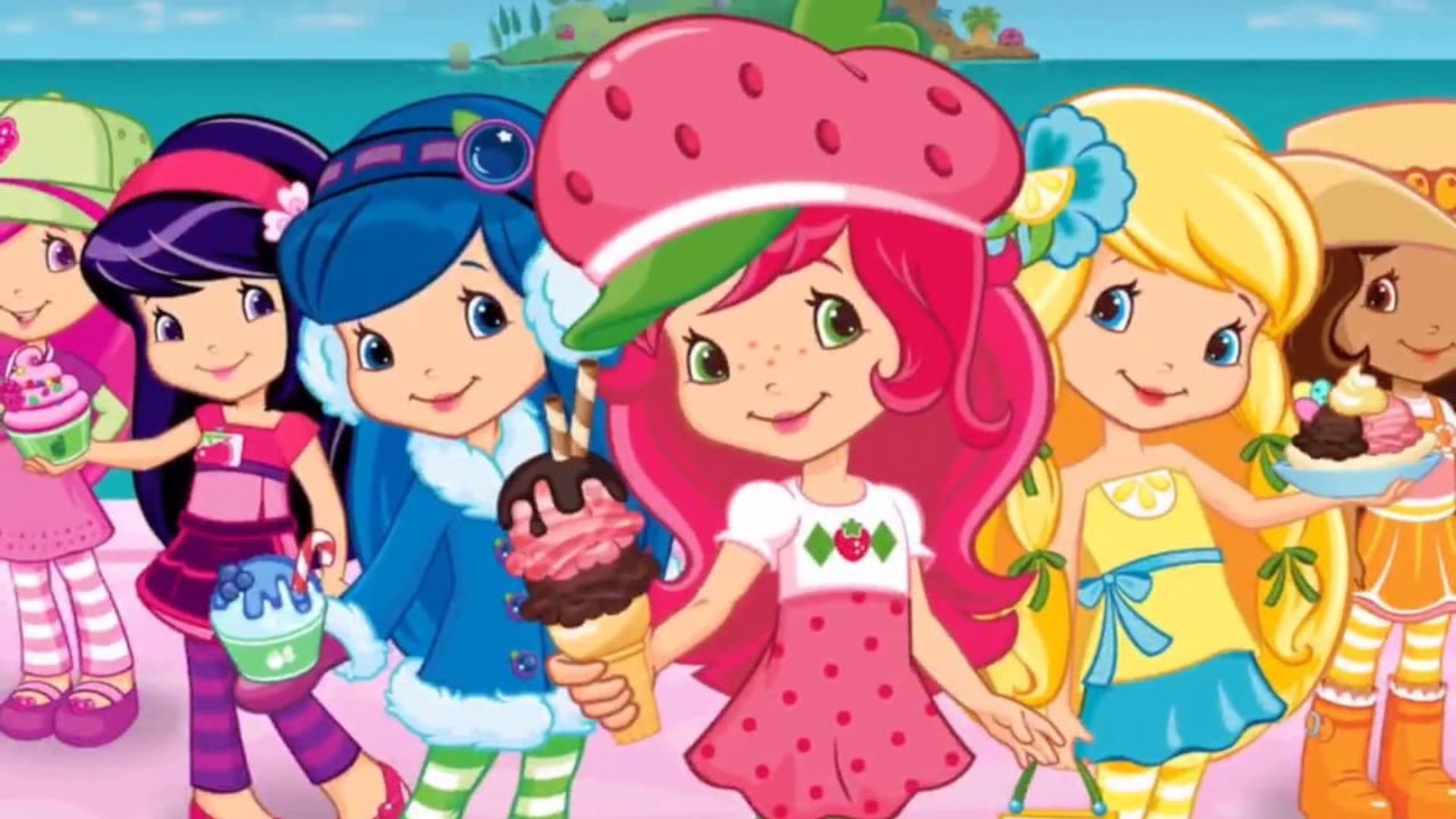 Strawberry Shortcake: Adventures on Ice Cream Island background