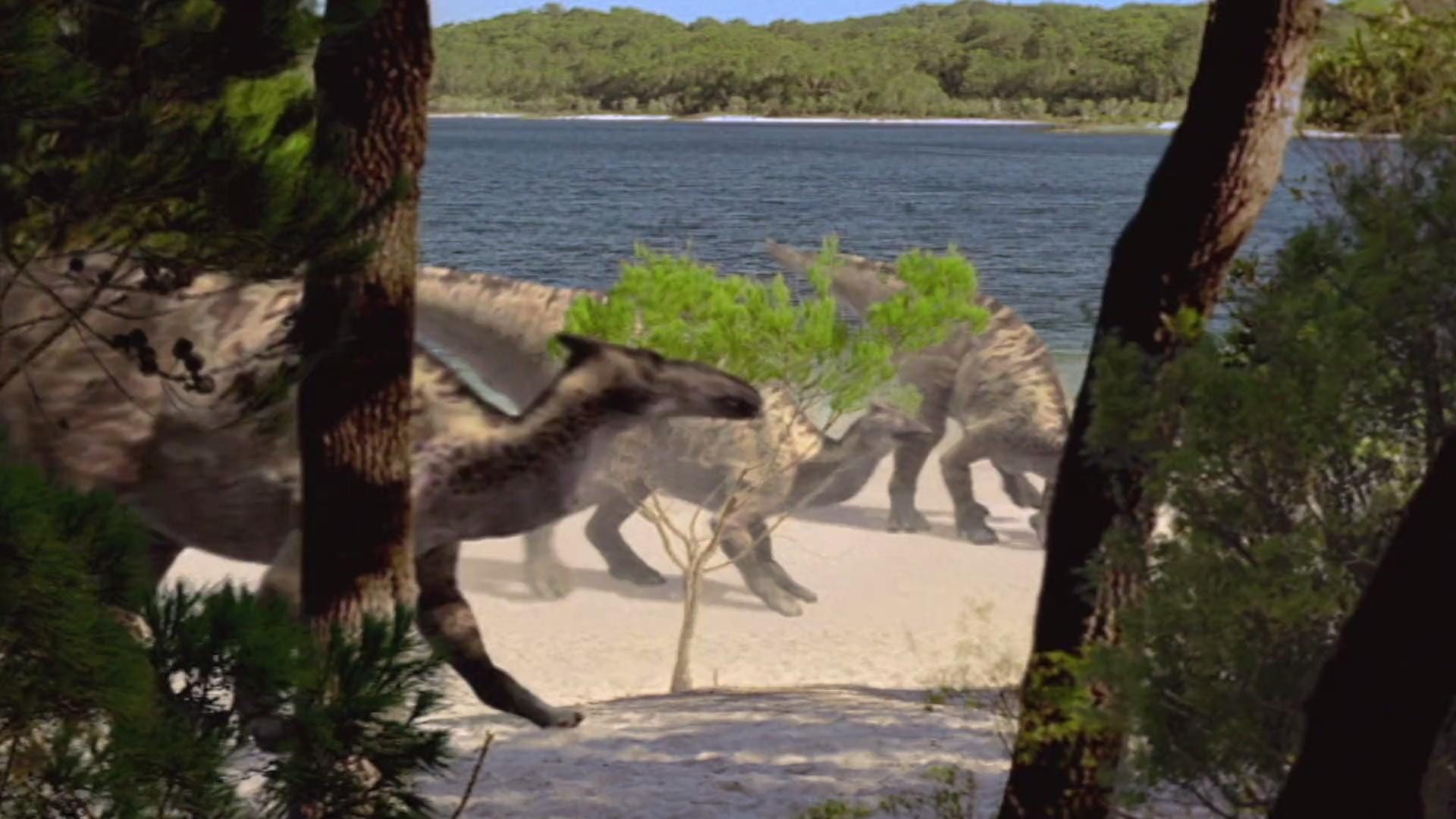 Chased by Dinosaurs background