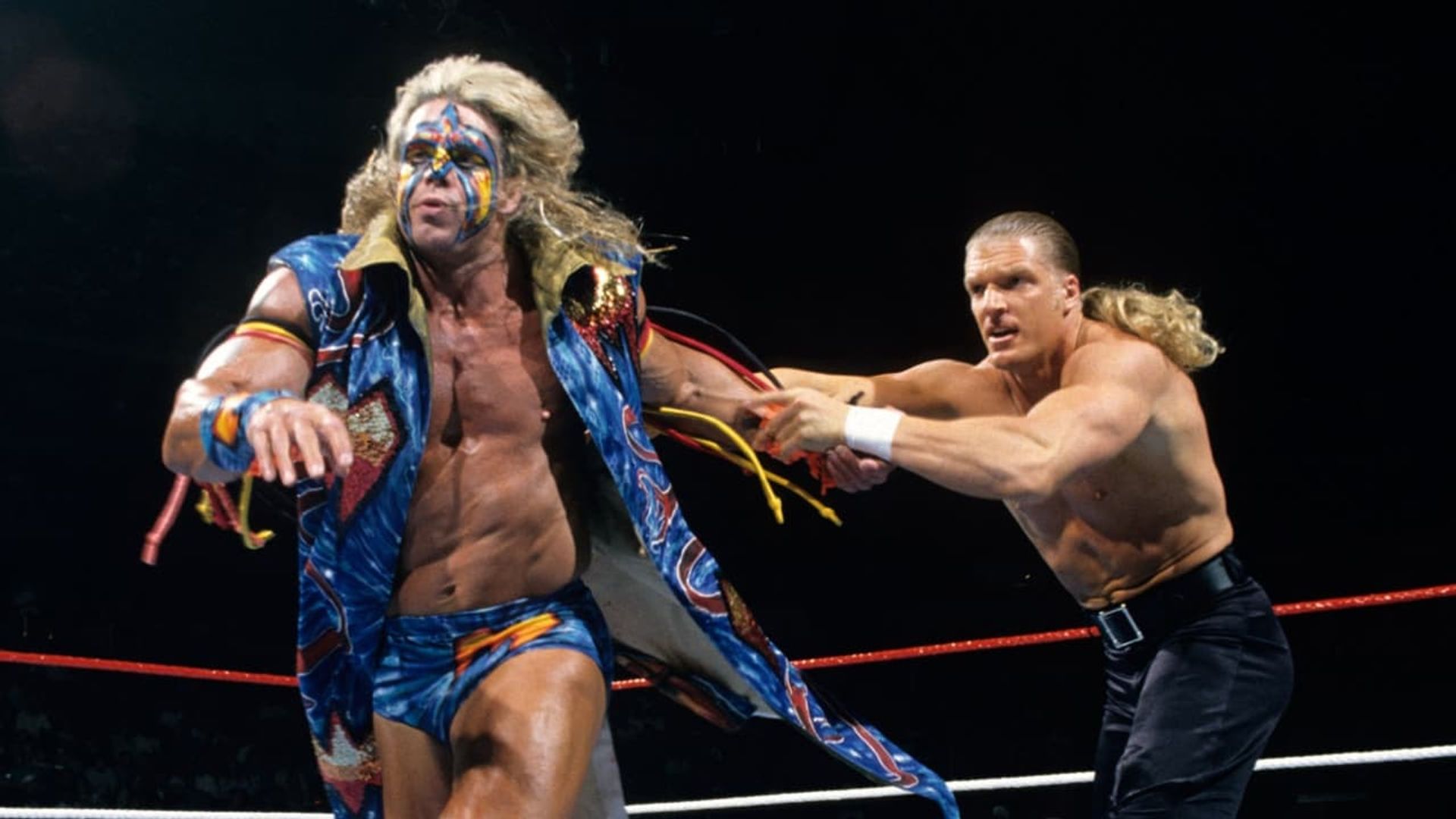 The Self Destruction of the Ultimate Warrior background