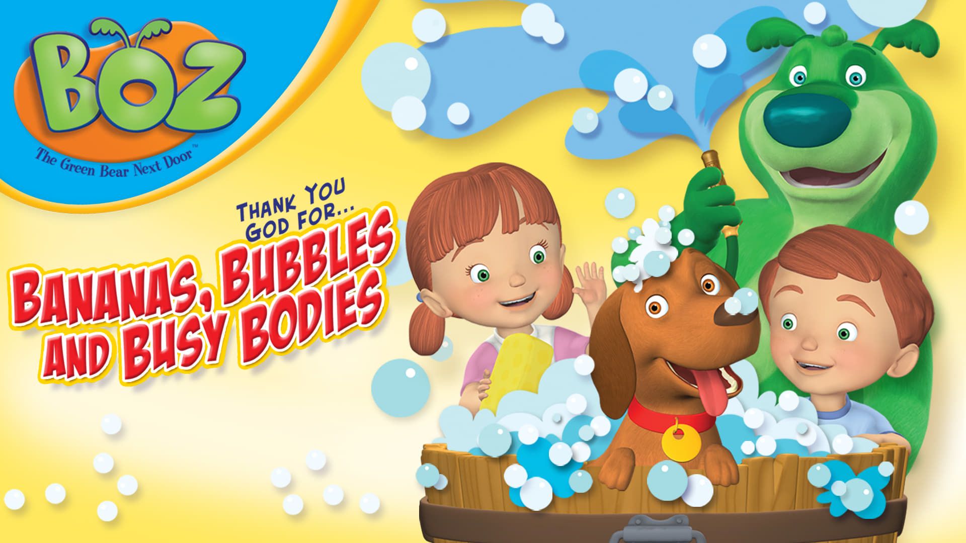 Thank You God for... Bananas, Bubbles and Busy Bodies background