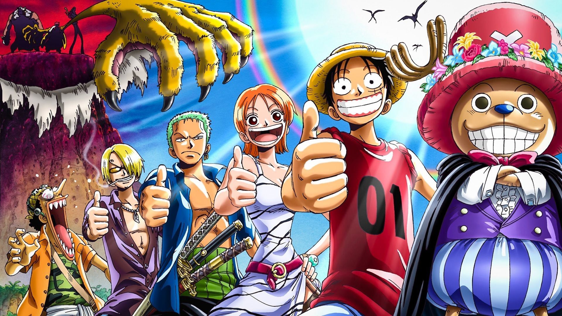 One Piece: Chopper's Kingdom in the Strange Animal Island background