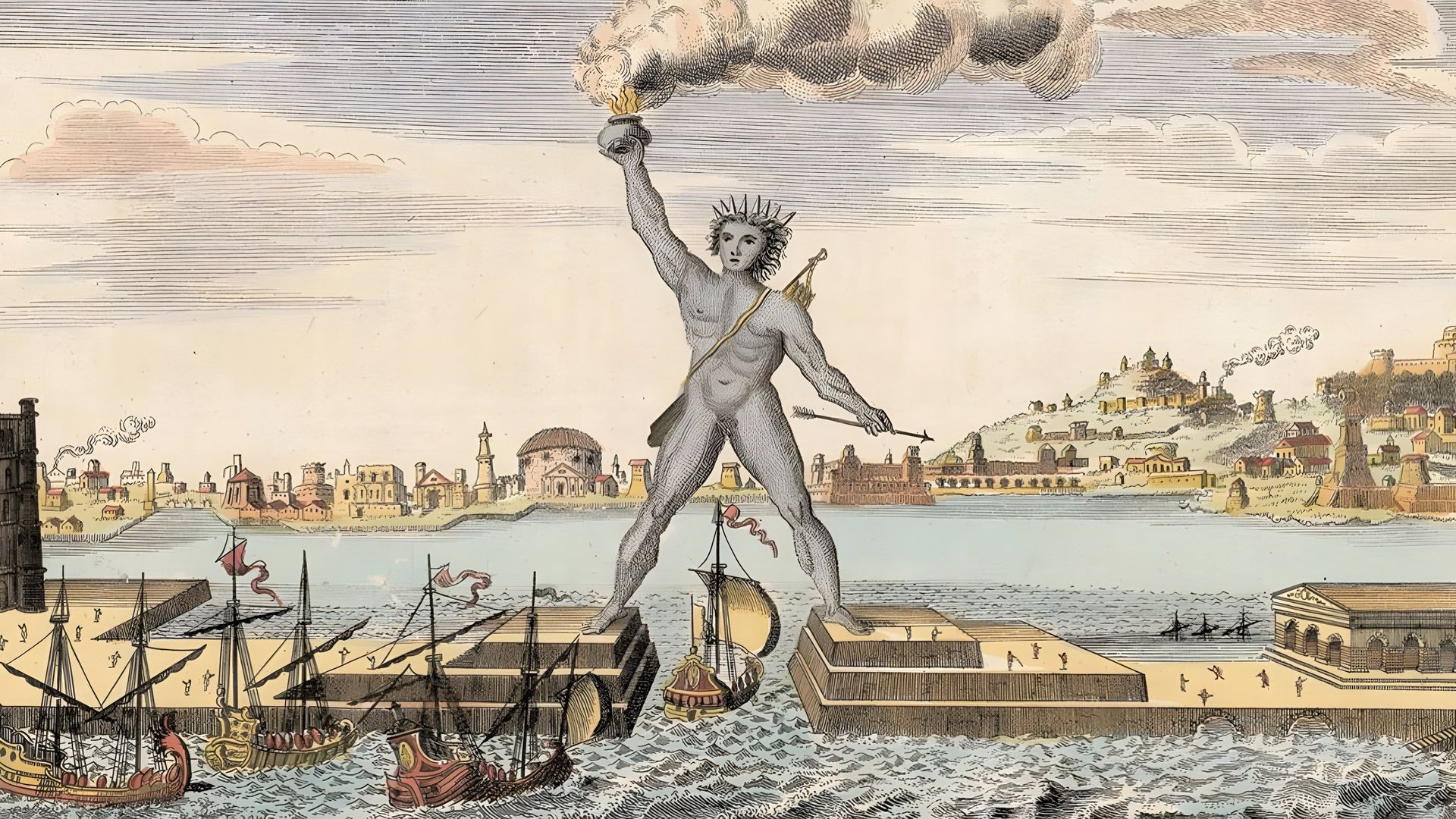 Lost Treasures of the Ancient World: The Seven Wonders background