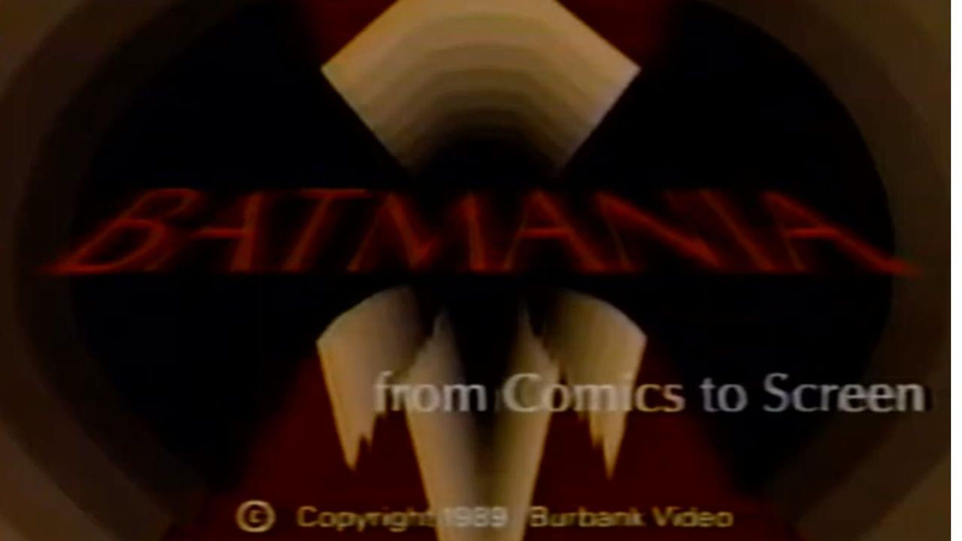 Batmania from Comics to Screen background
