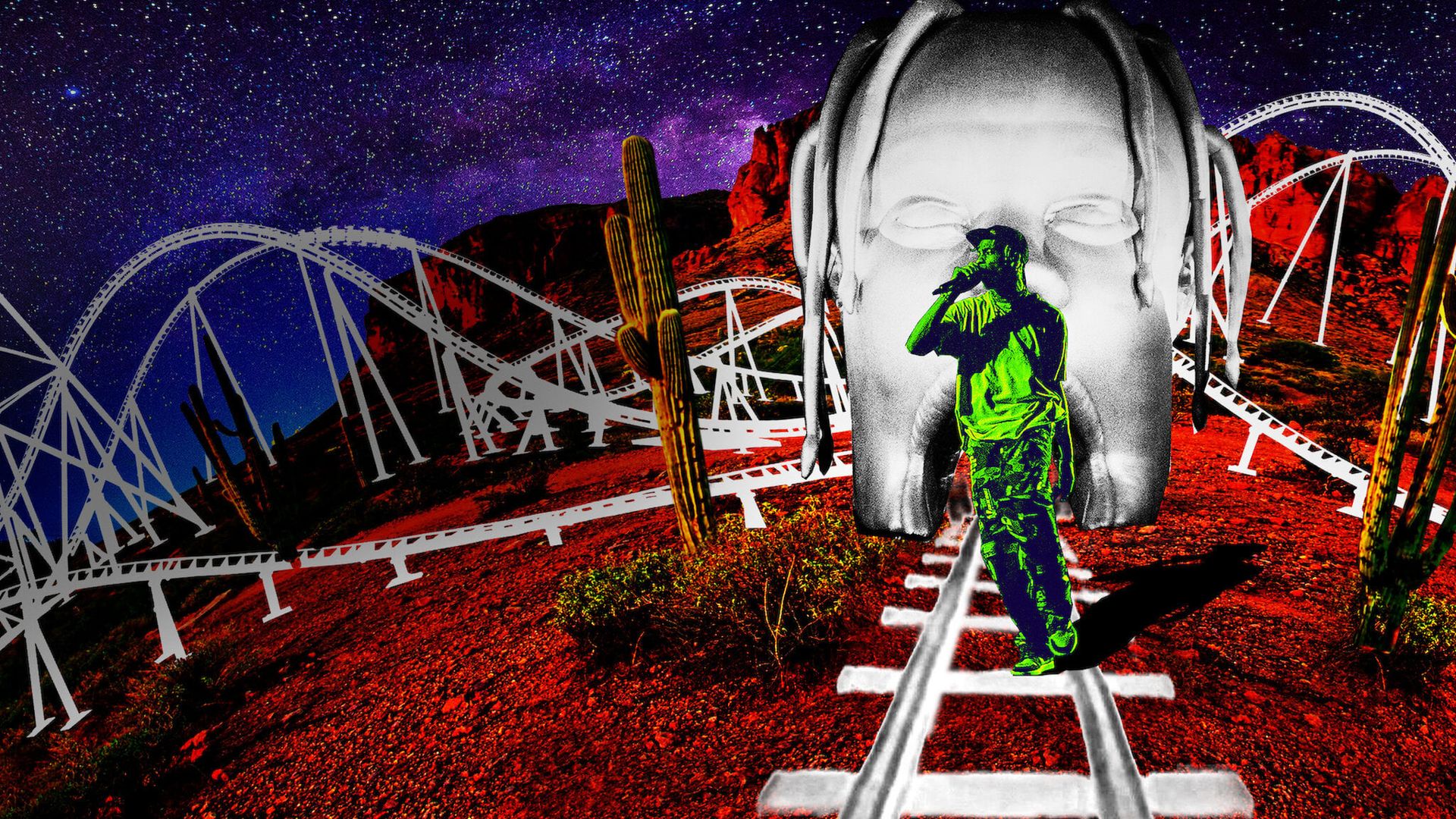 Travis Scott: Look Mom I Can Fly background