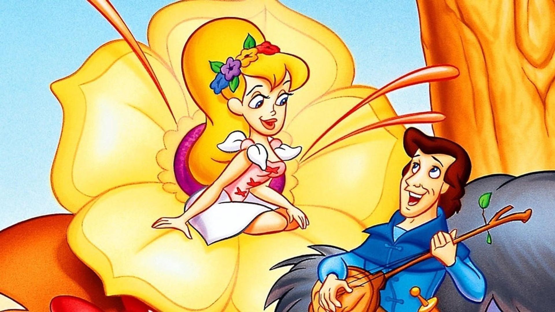 Tom Thumb Meets Thumbelina background