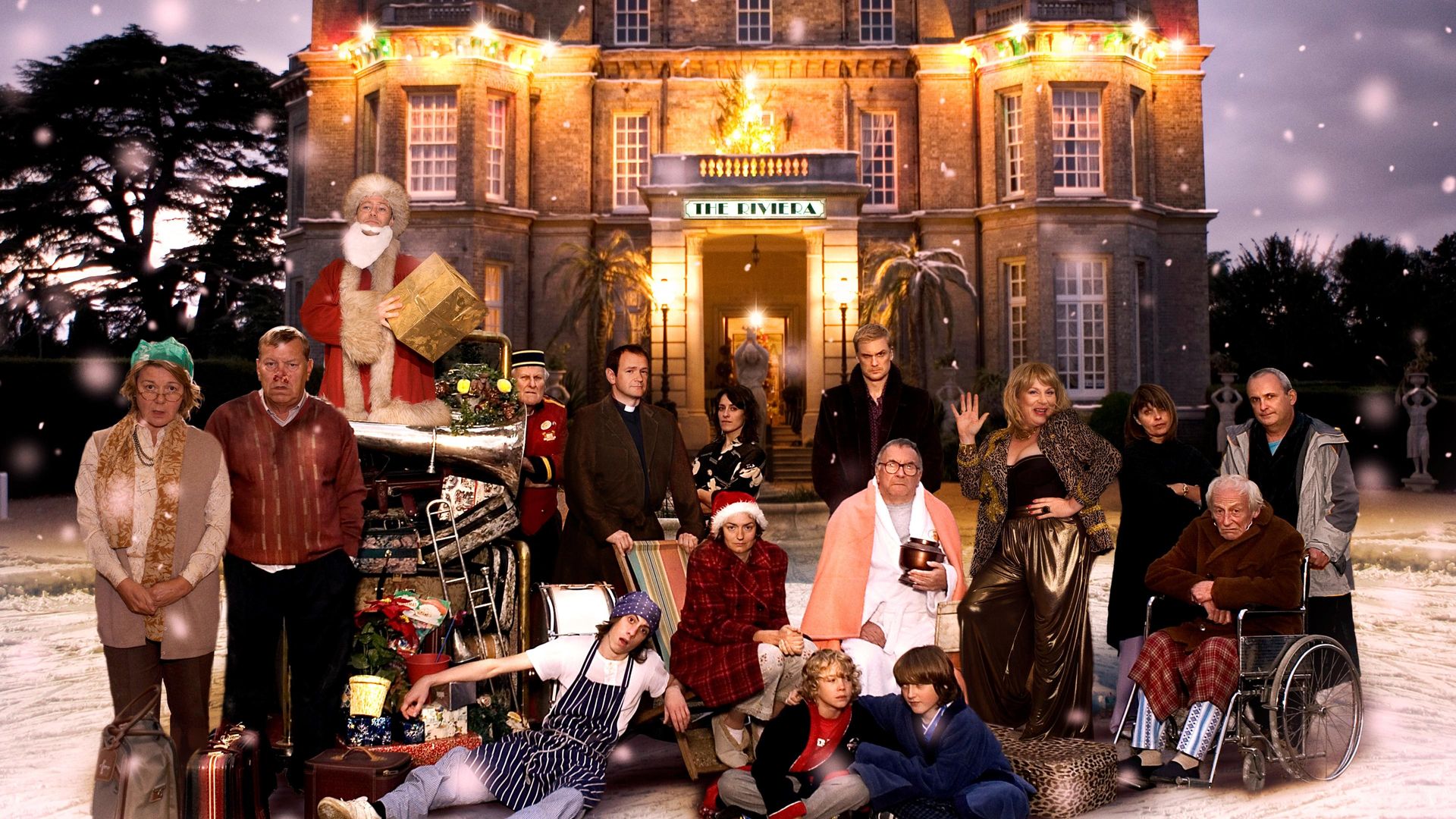 Christmas at the Riviera background