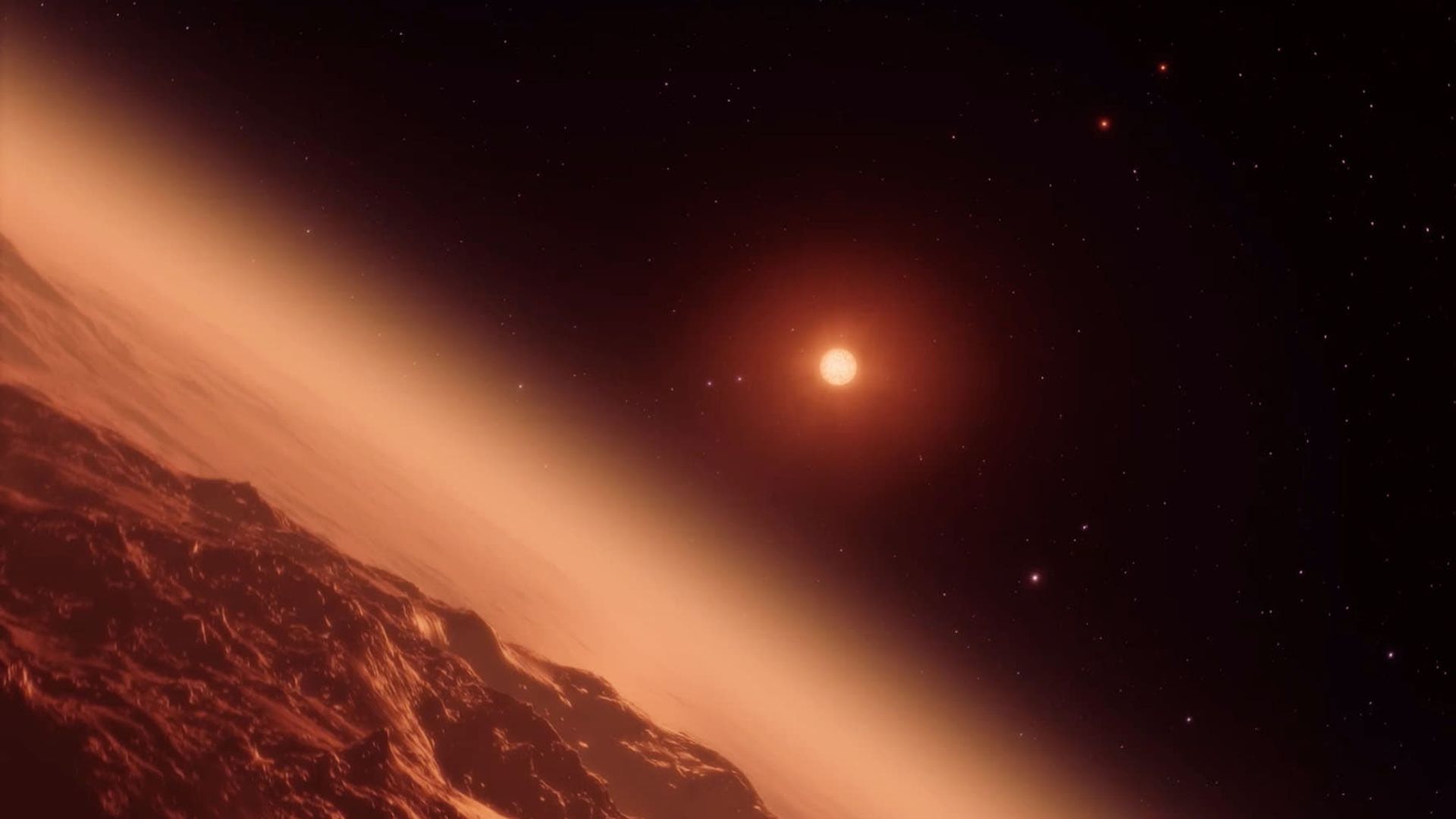Journey to the Pale Red Dot background