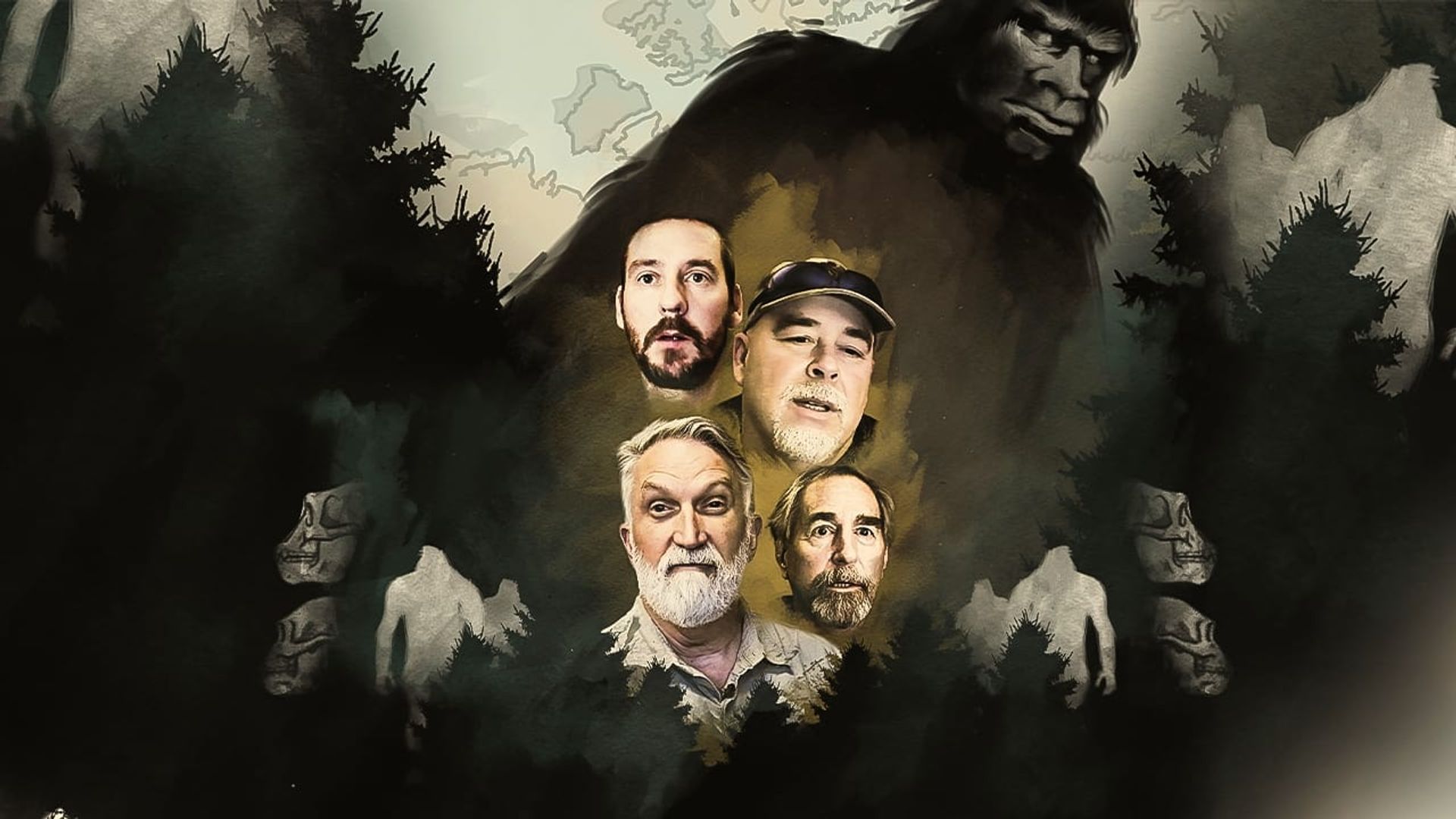 Sasquatch Among Wildmen background
