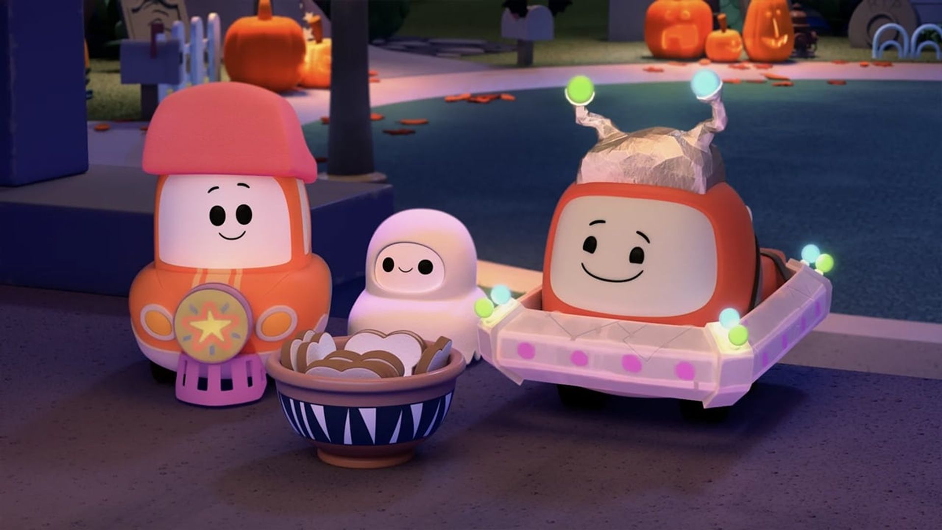 A Go! Go! Cory Carson Halloween background