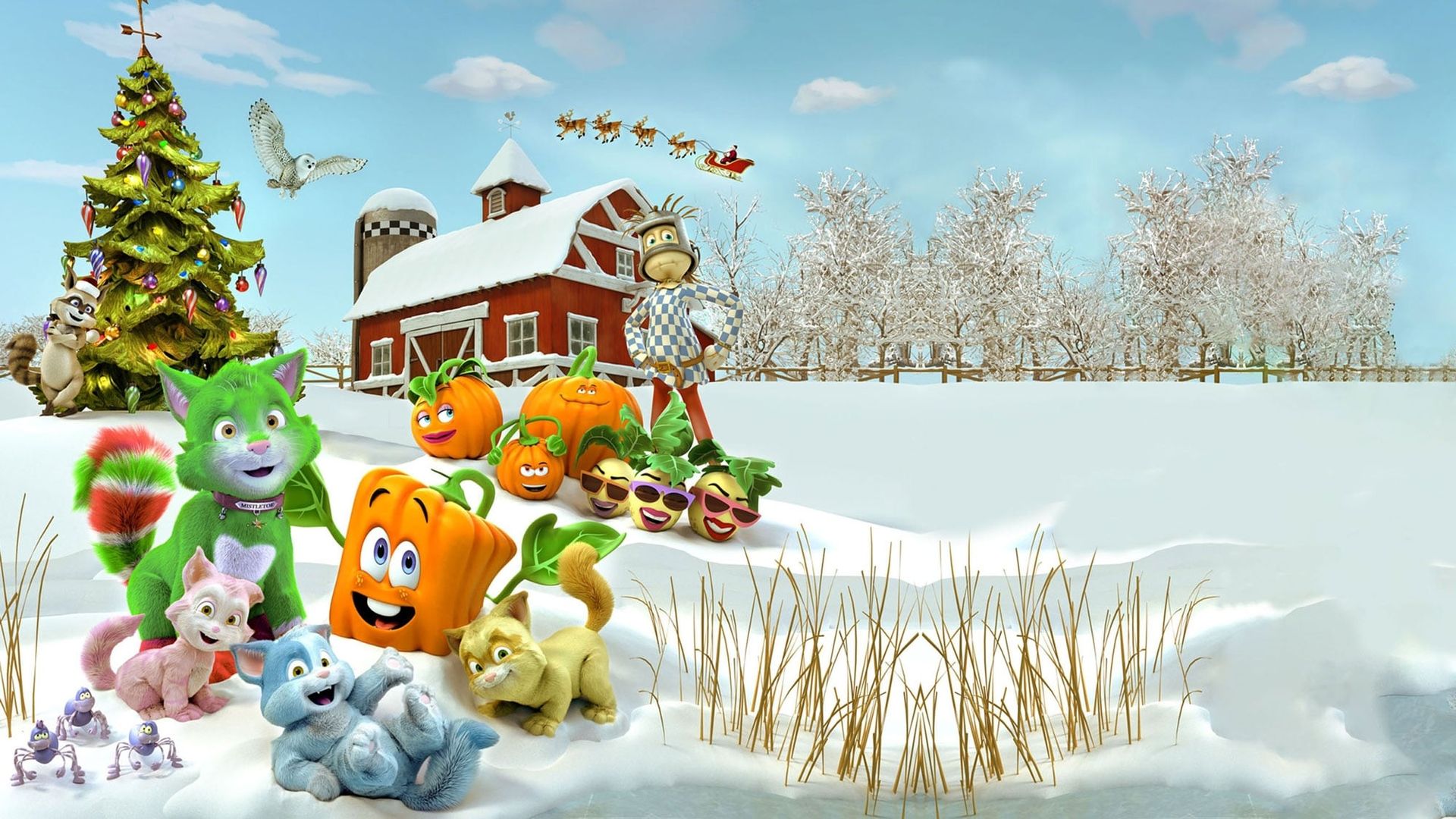 Spookley and the Christmas Kittens background