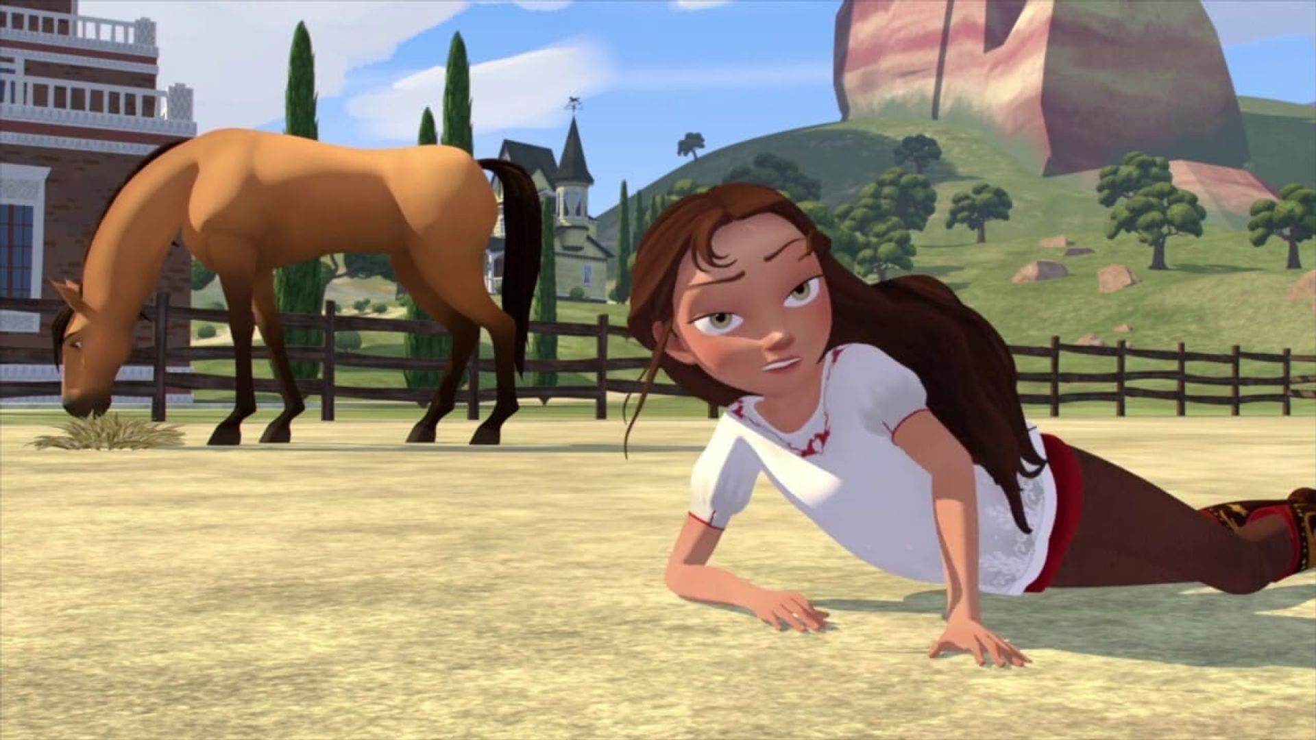Spirit Riding Free background