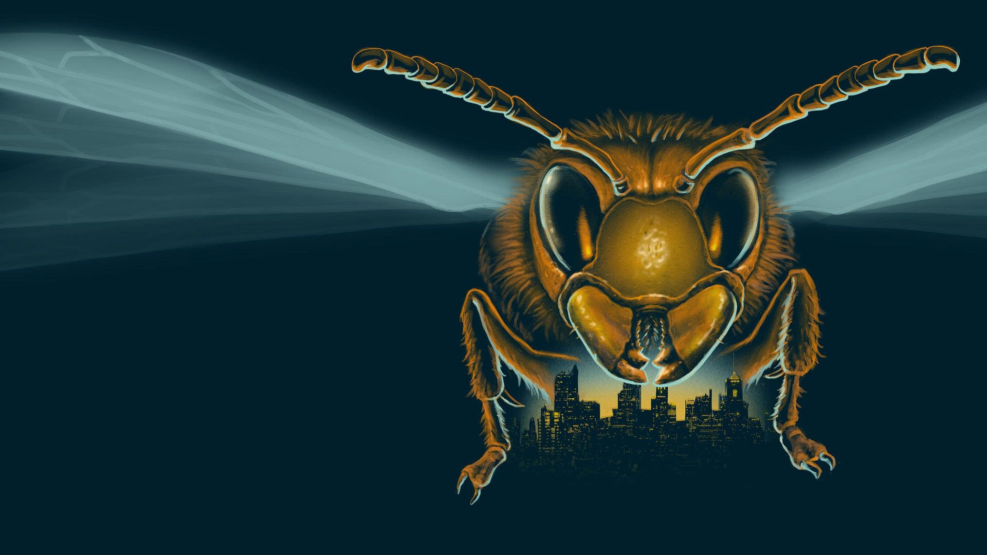 Attack of the Murder Hornets background