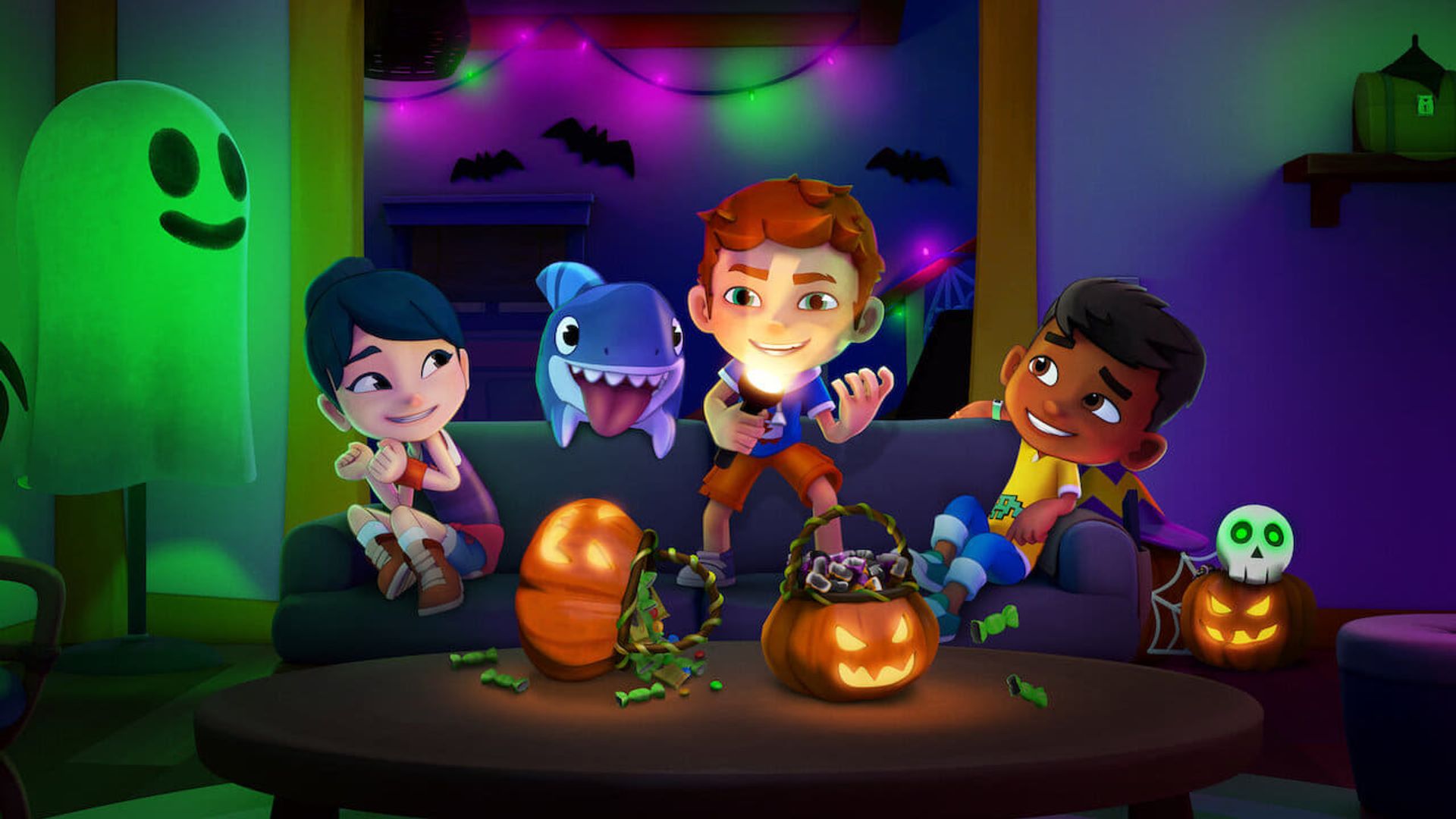 Sharkdog's Fintastic Halloween background