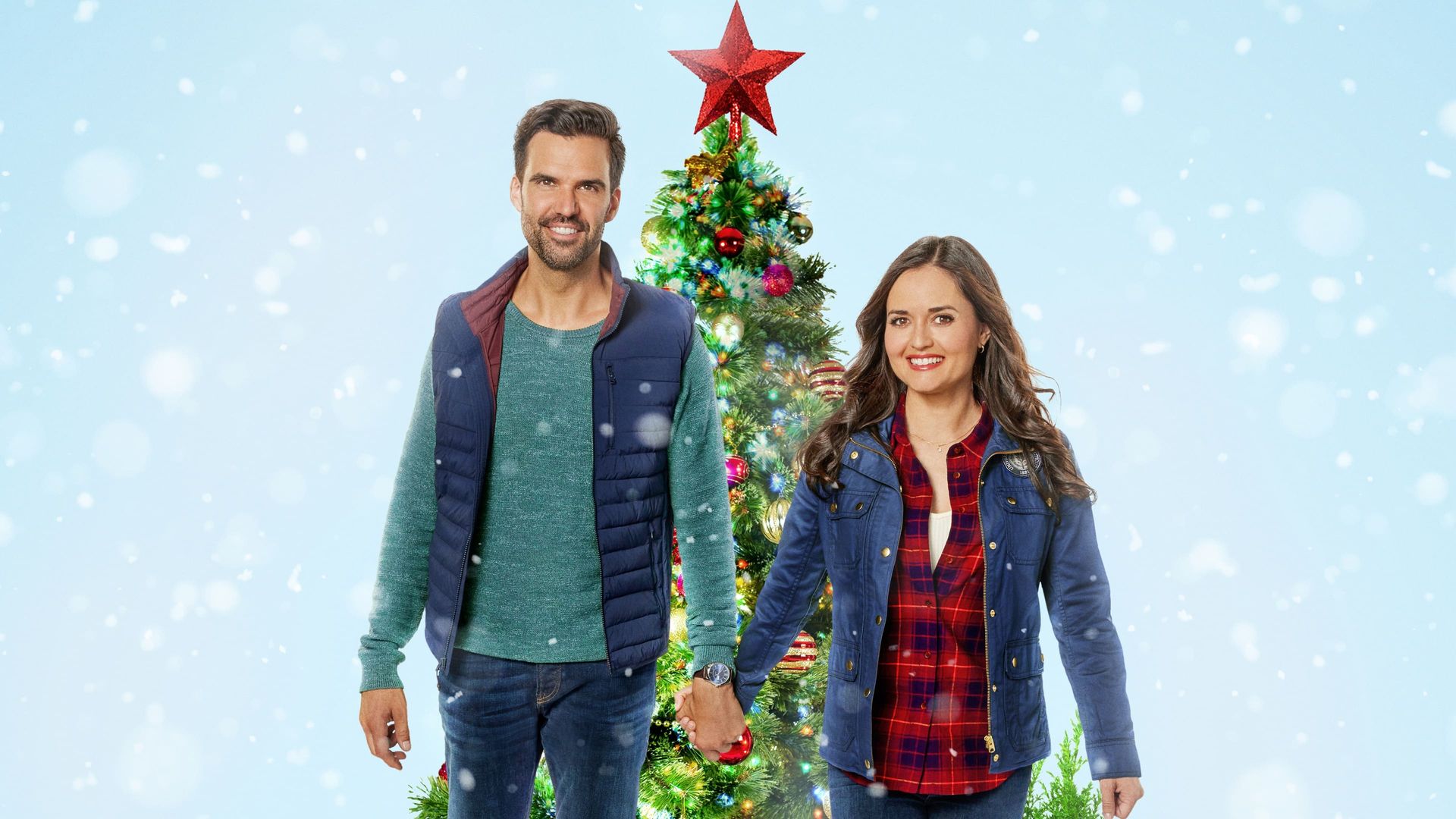 You, Me & the Christmas Trees background