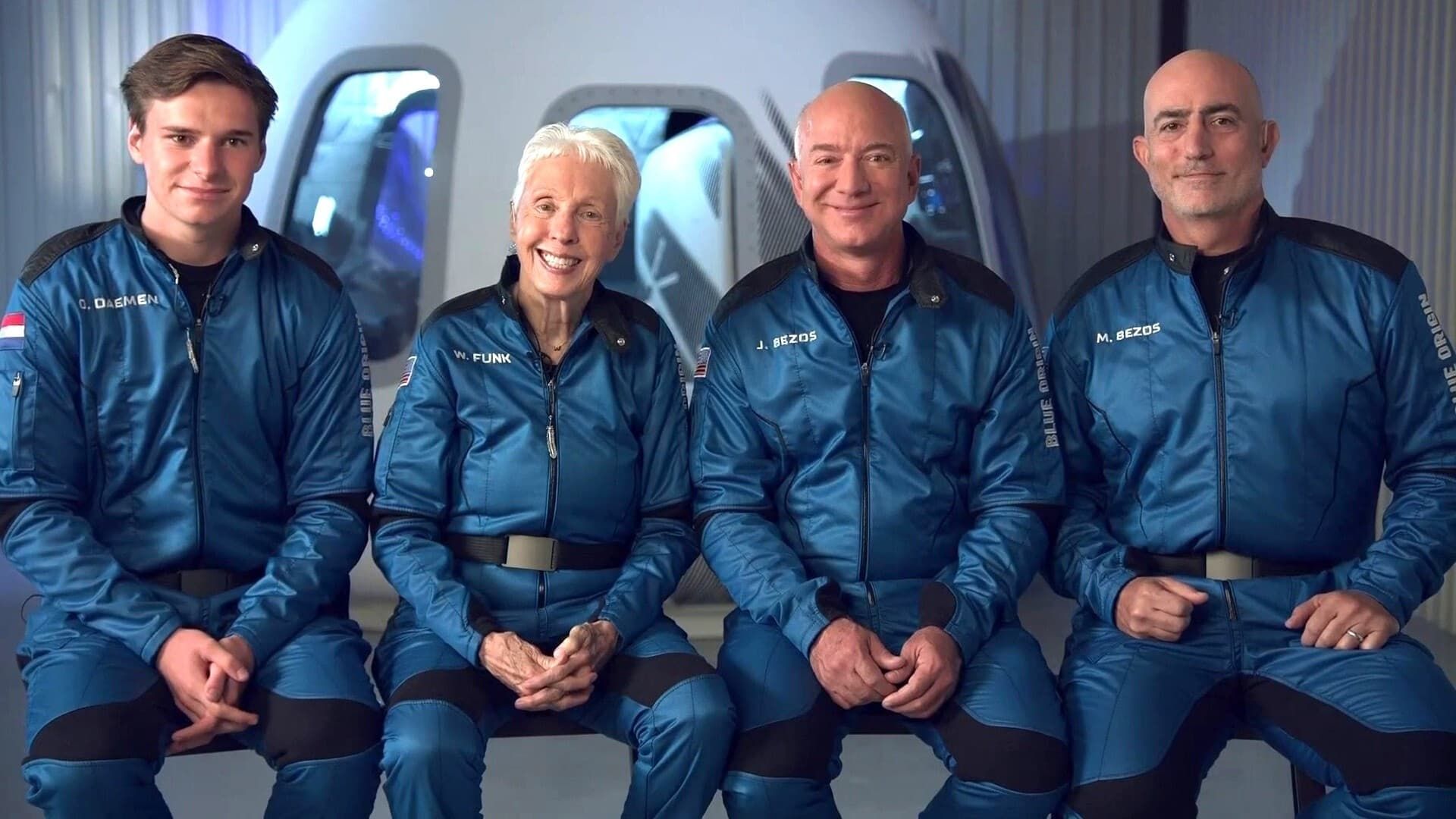 Space Titans: Musk, Bezos Branson background