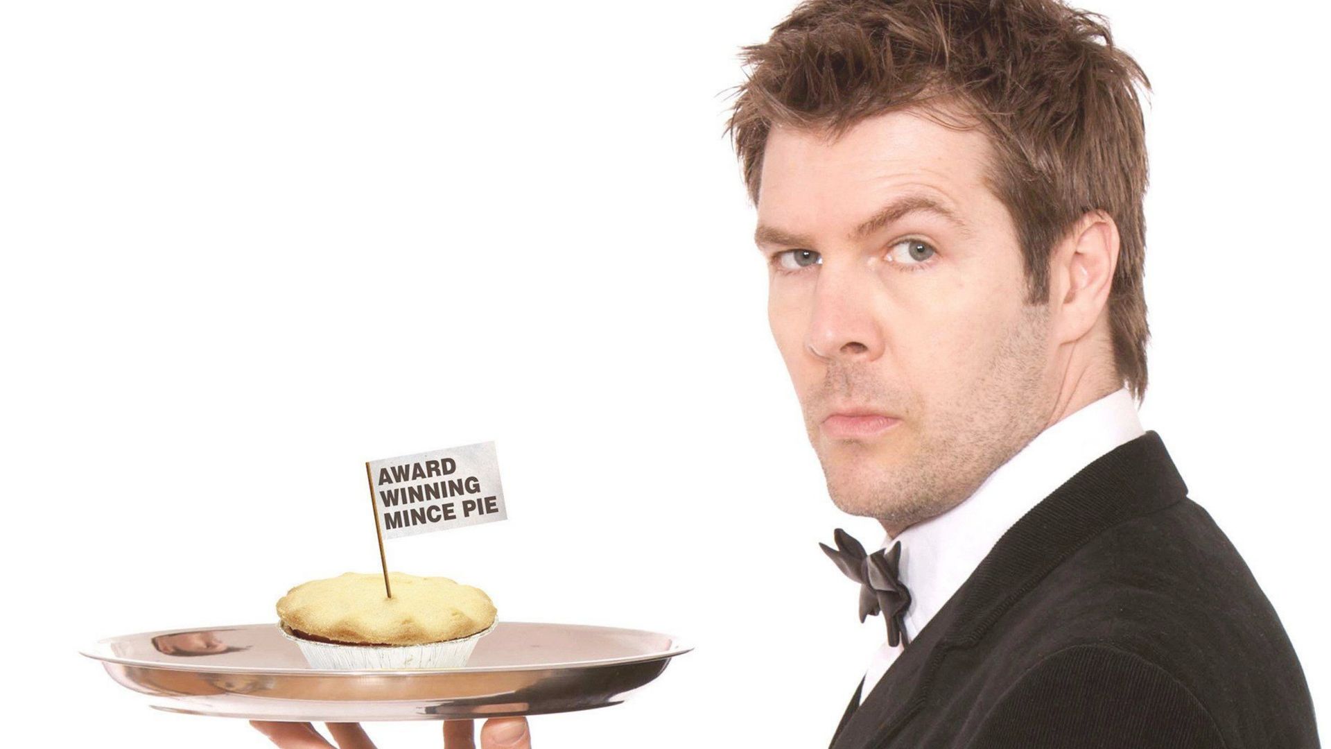 Rhod Gilbert and the Award-Winning Mince Pie background