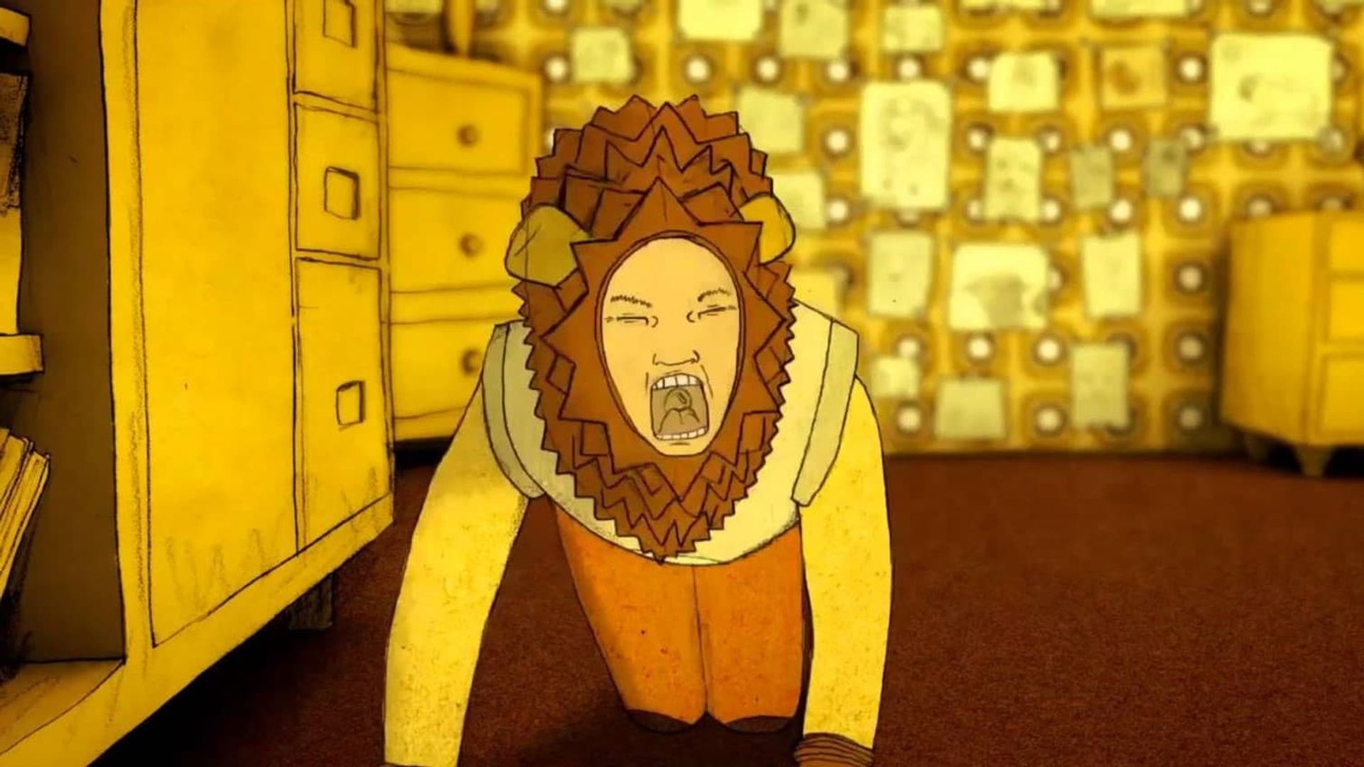 The Boy Who Wanted to Be a Lion background