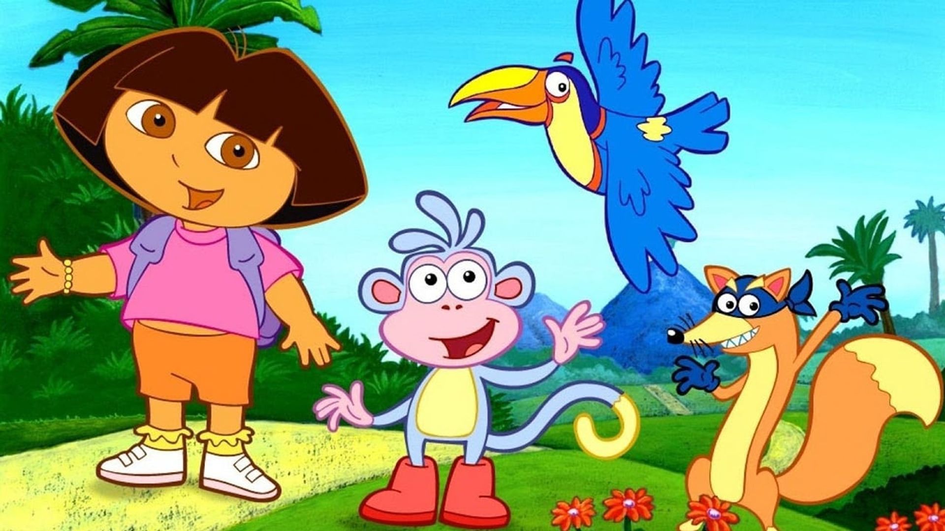 Dora's Enchanted Forest Adventures background