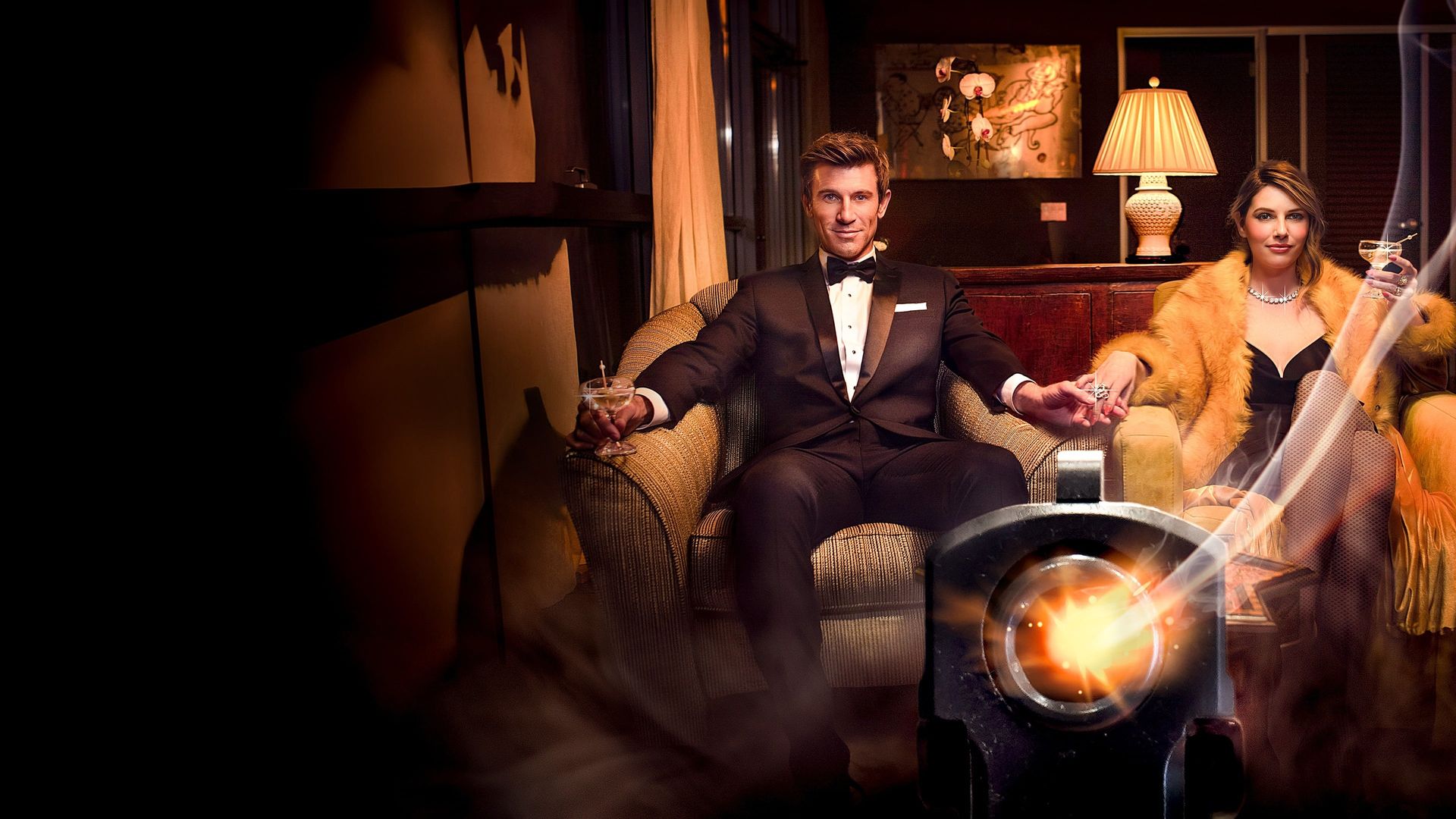 Cocktails with Nick and Lana background