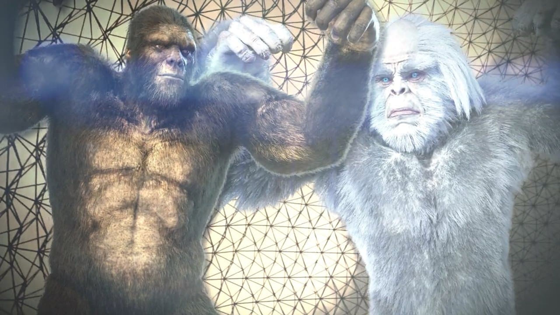 Battle of the Beasts: Bigfoot vs. Yeti background