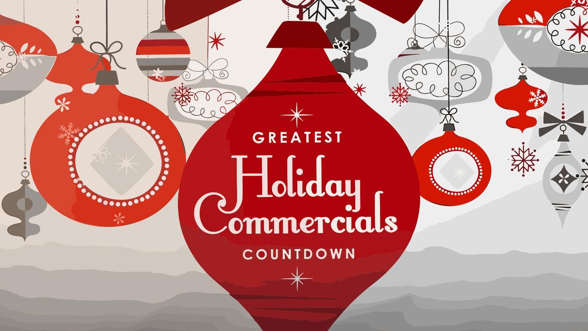 Greatest Holiday Commercials Countdown 2022 background