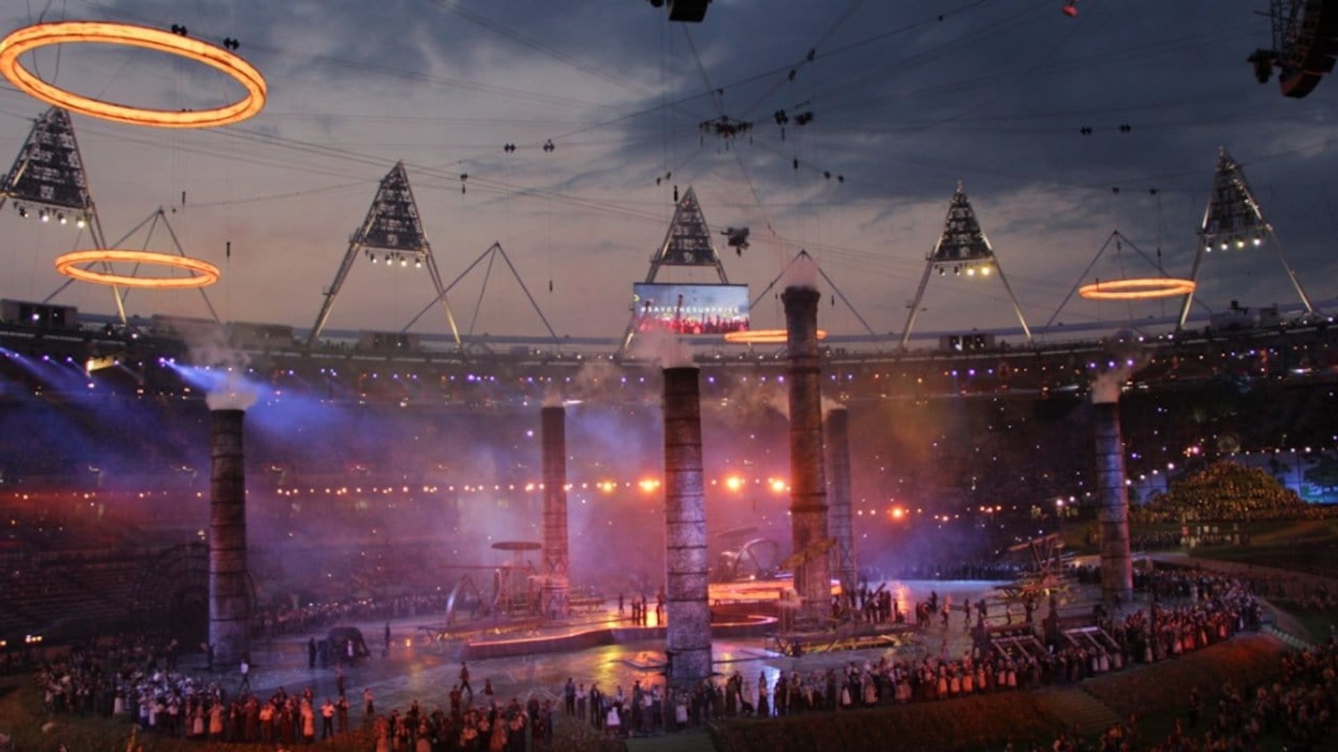 London 2012 Olympic Opening Ceremony: Isles of Wonder background