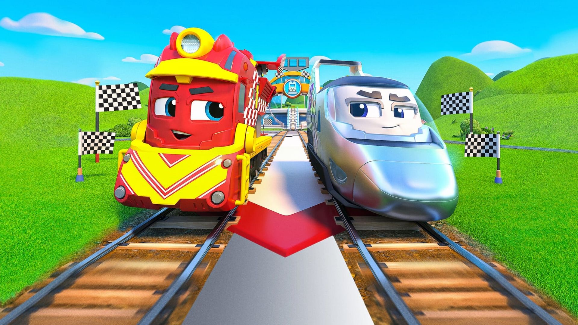 Mighty Express: Mighty Trains Race background