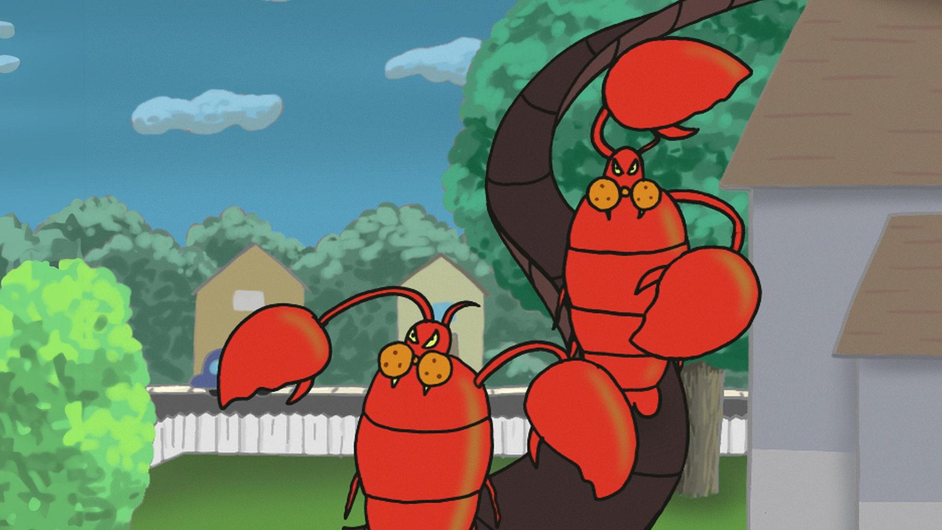 Invasion of the Space Lobsters background