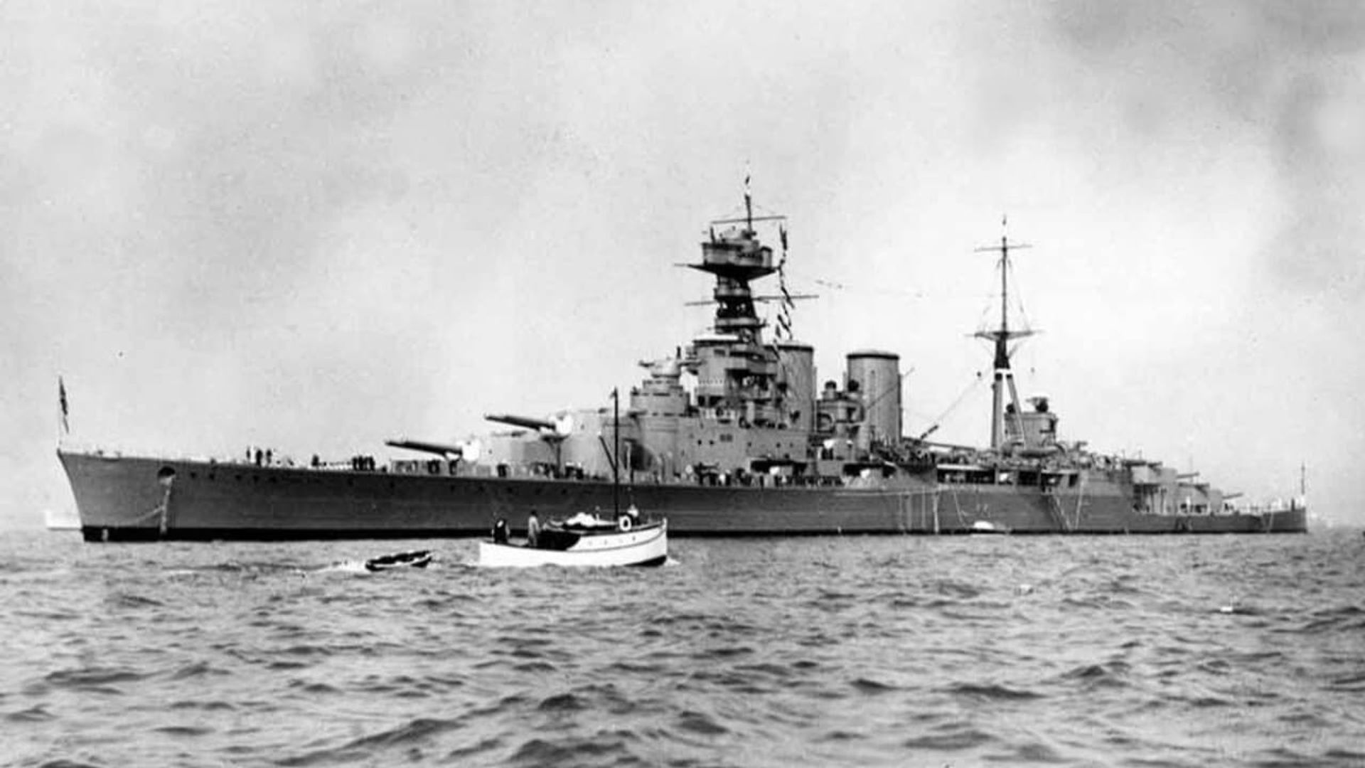 How the Bismarck Sank HMS Hood background