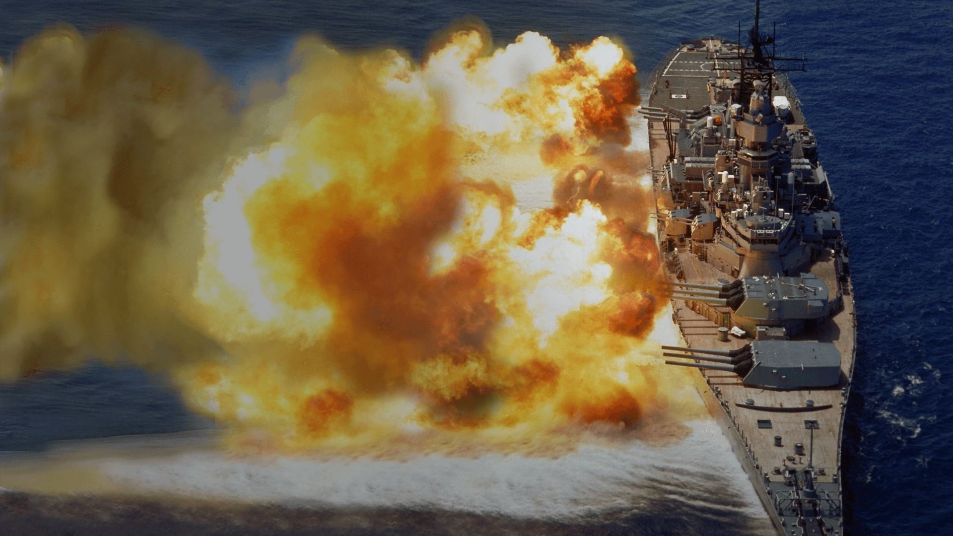 USS Iowa background