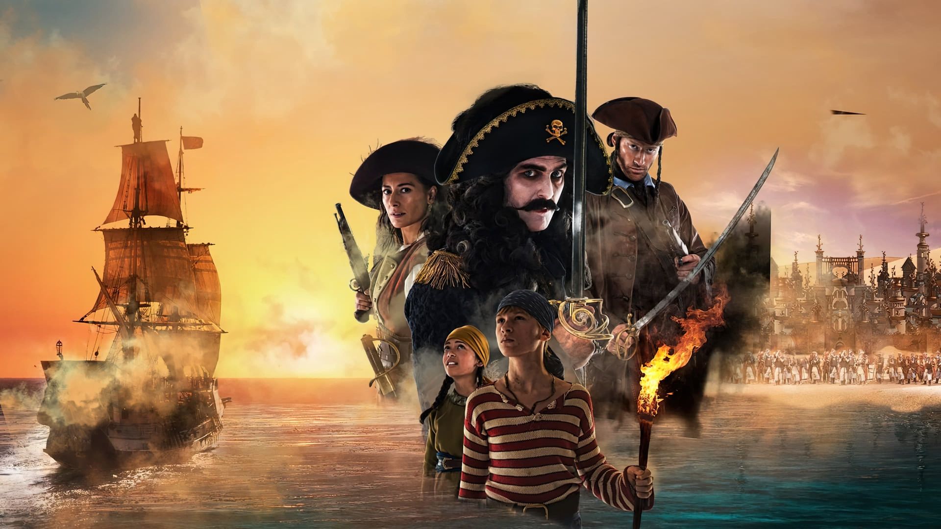 Captain Sabertooth and the Treasure of Lama Rama background
