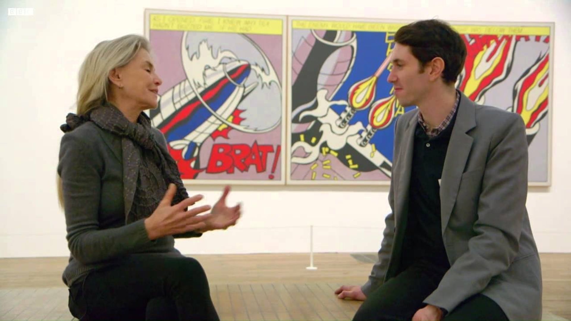 Whaam! Roy Lichtenstein at Tate Modern background