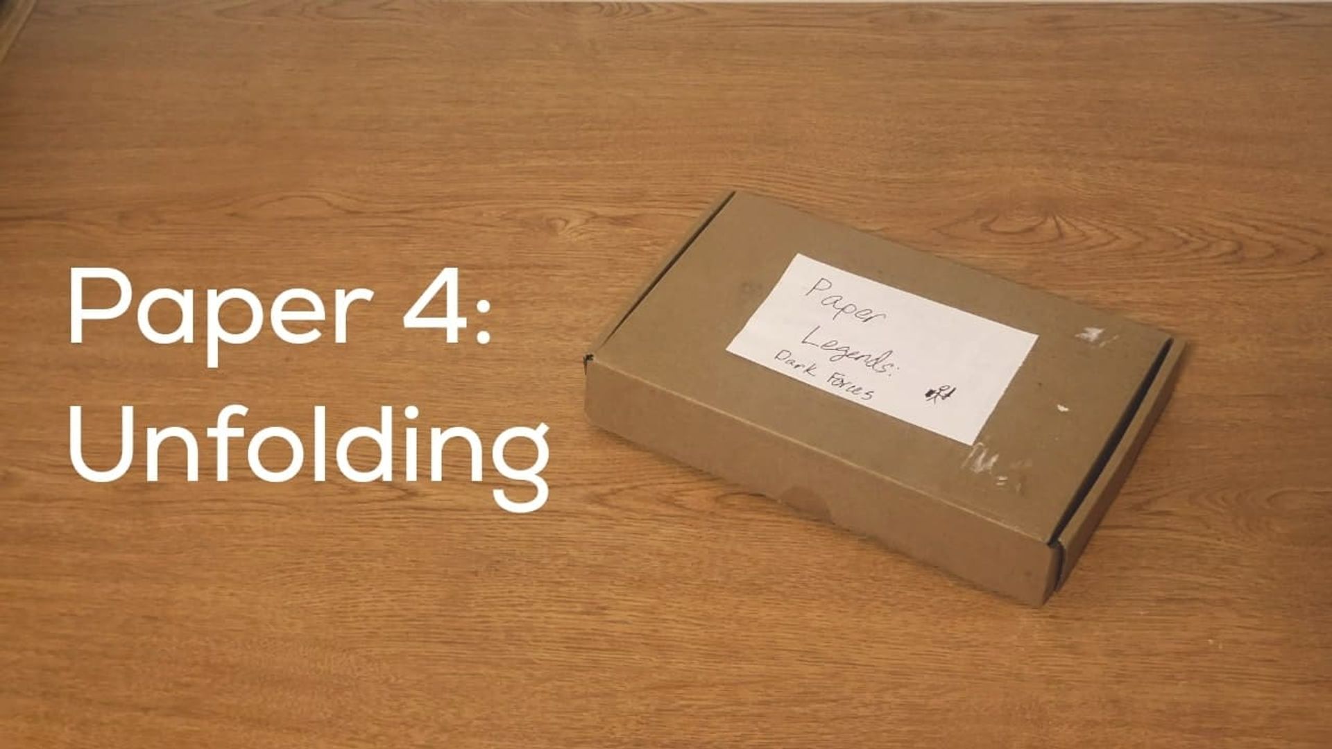 Paper 4: Unfolding background