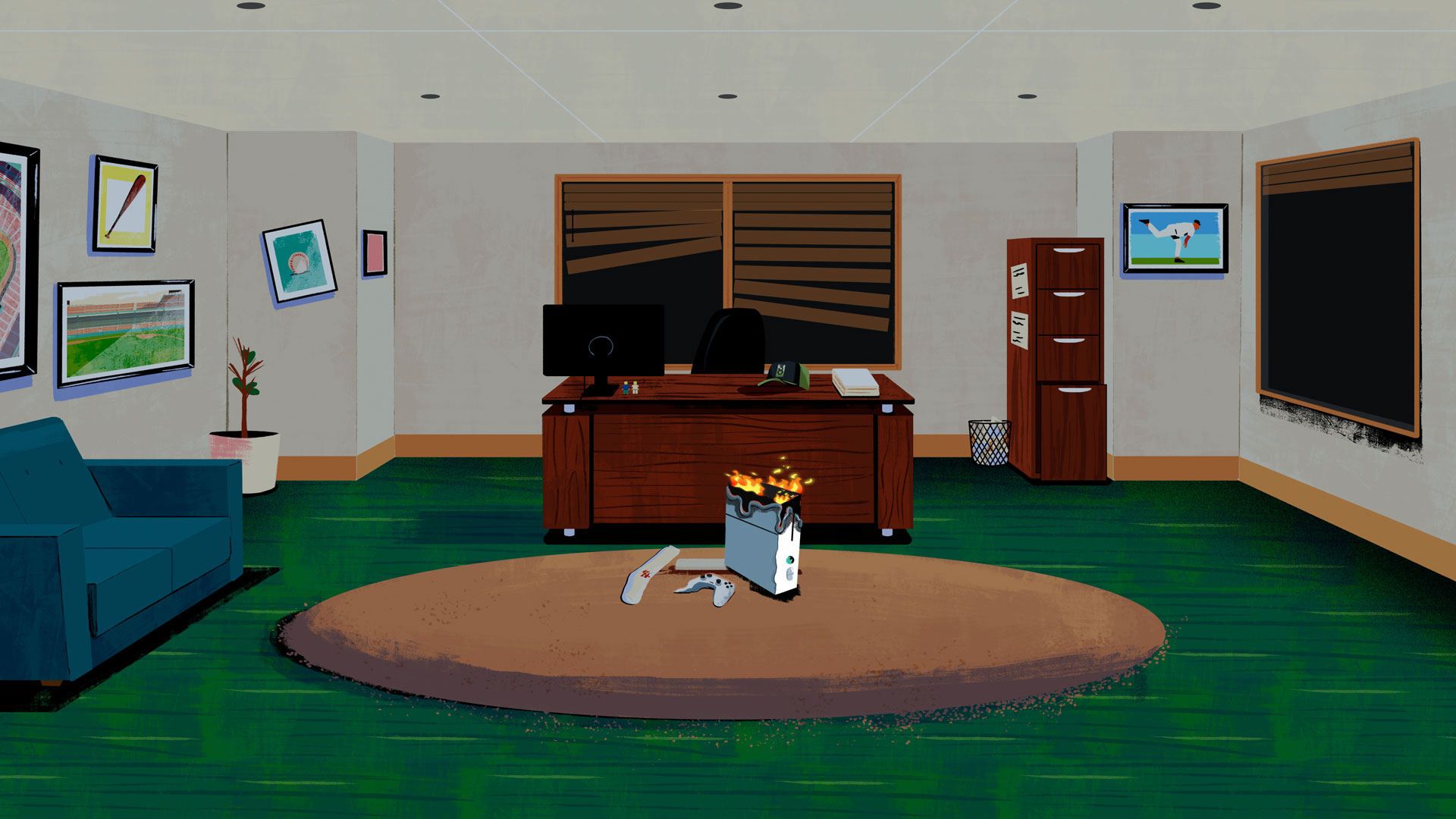 Curt Schilling's Imperfect Game background