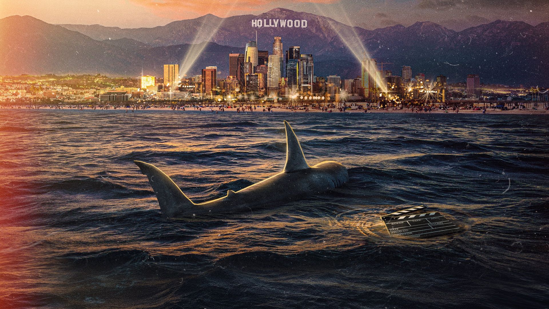 Sharksploitation background