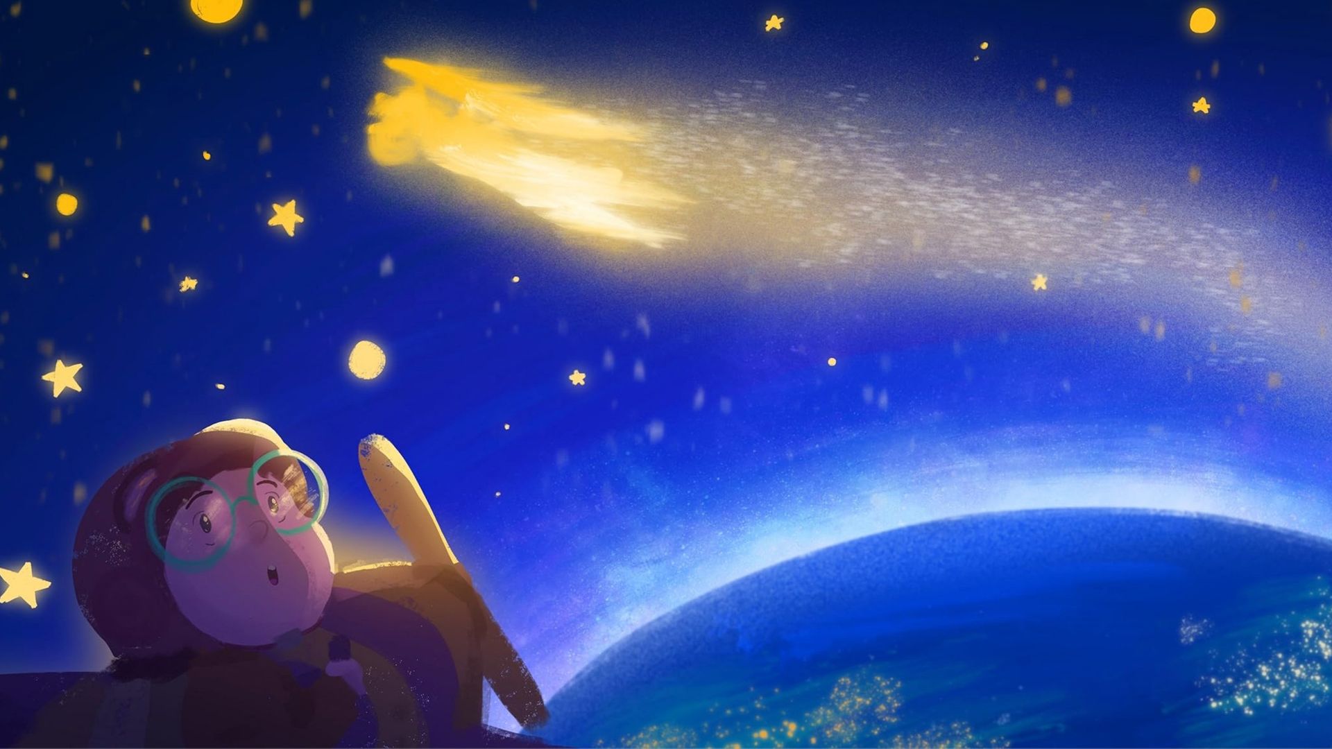 Frida in the Sky background