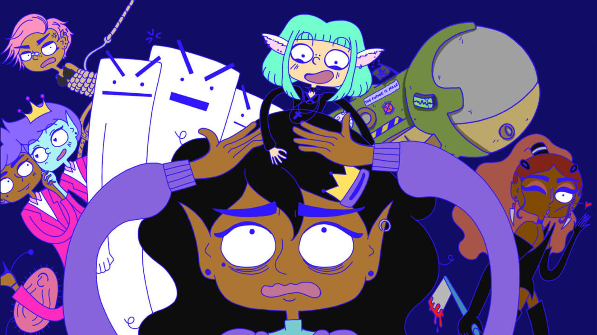 Lesbian Space Princess background