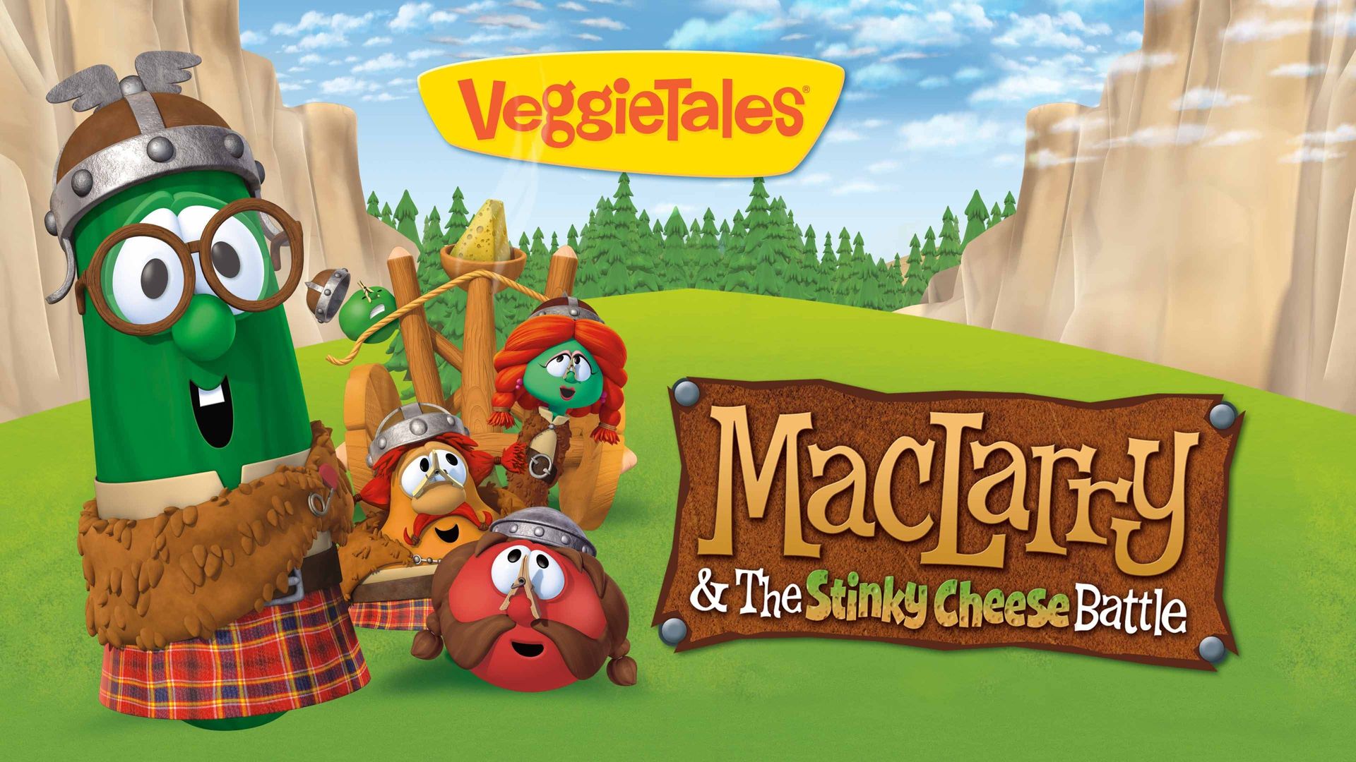 VeggieTales: MacLarry & the Stinky Cheese Battle background