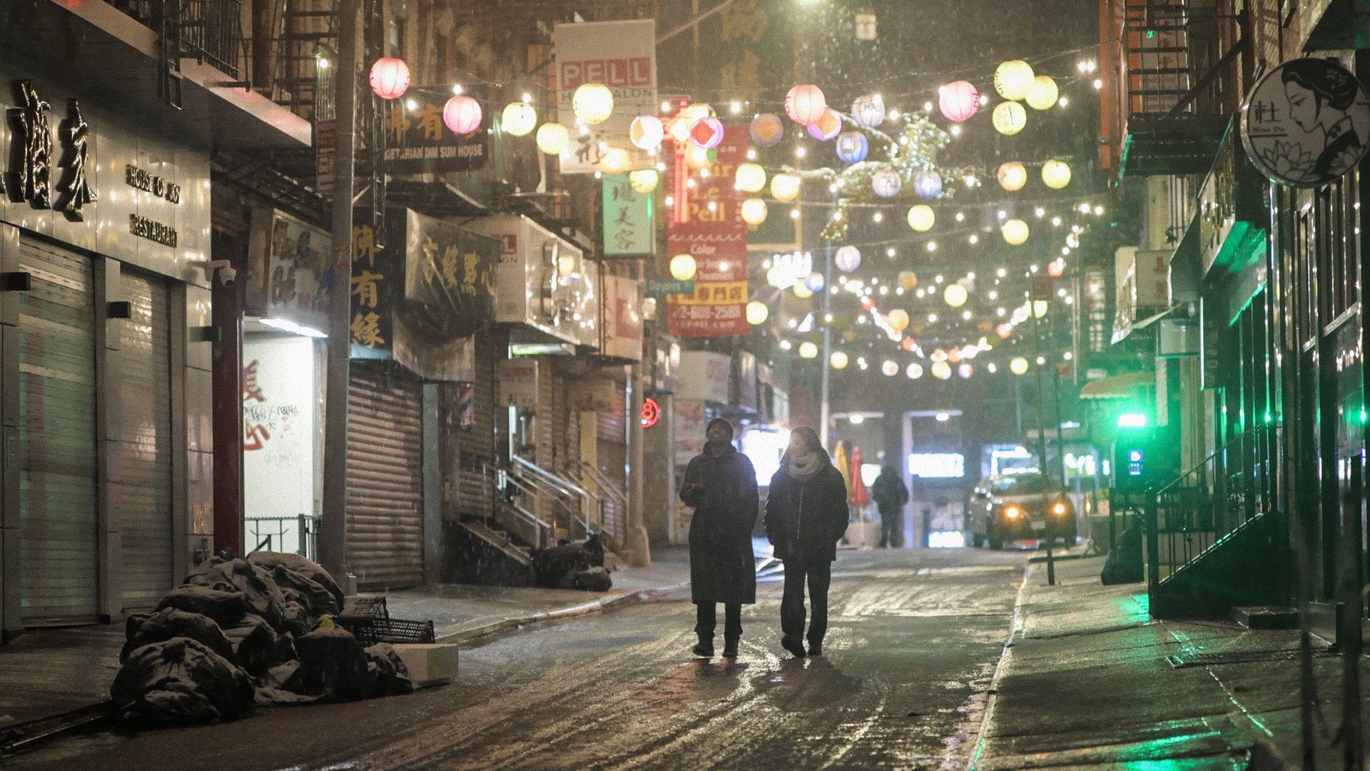 The Coldest Winter in New York City background