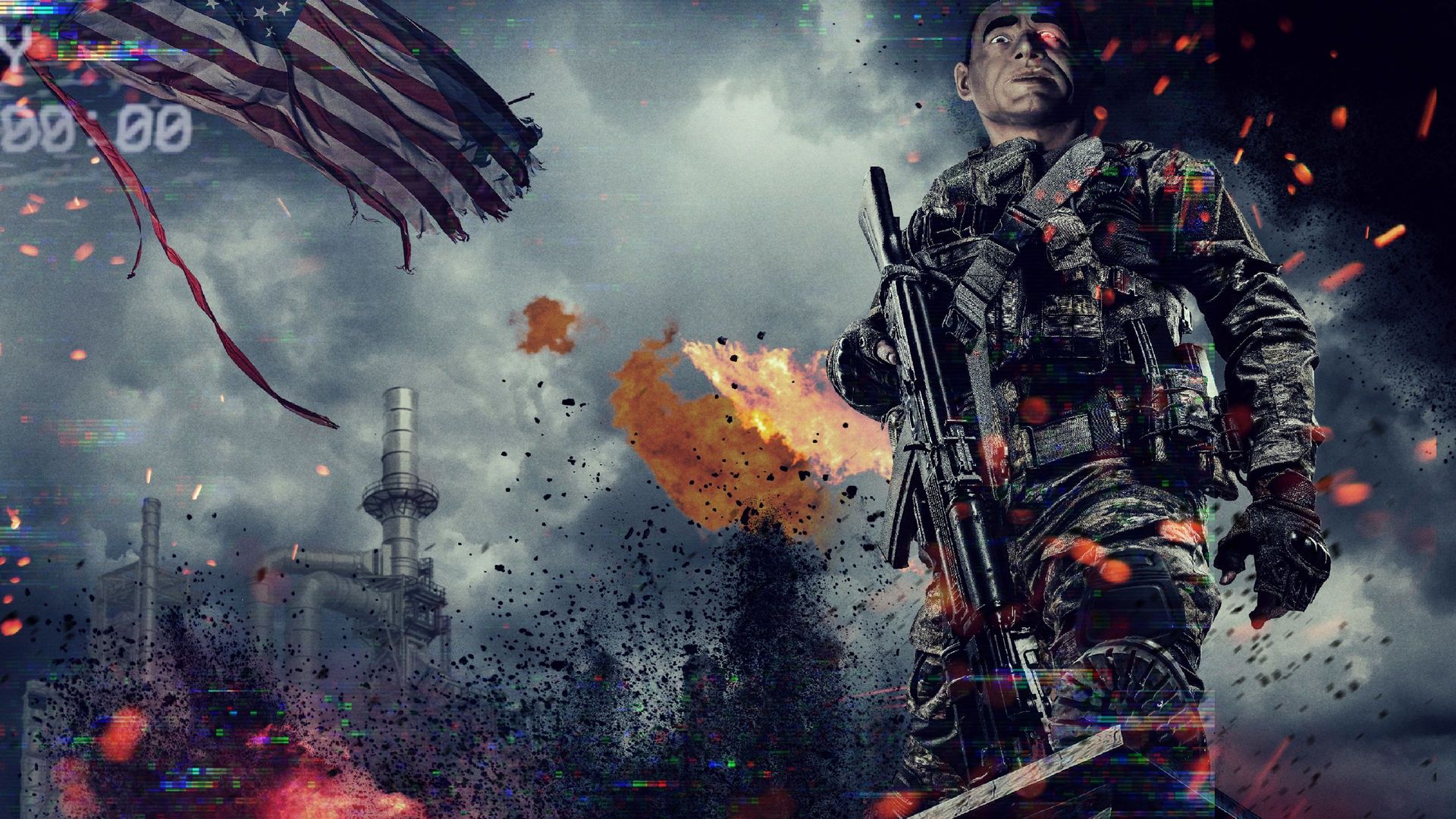 Armed background
