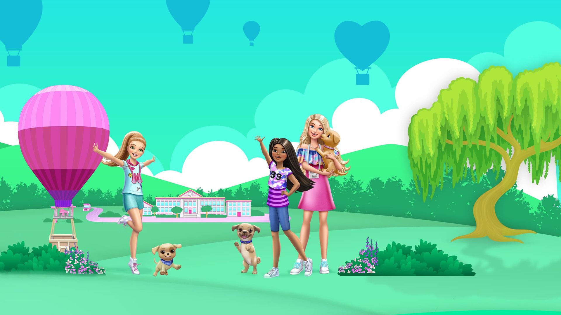 Barbie and Stacie to the Rescue background