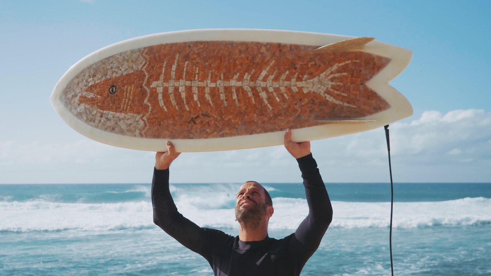 The Cigarette Surfboard background