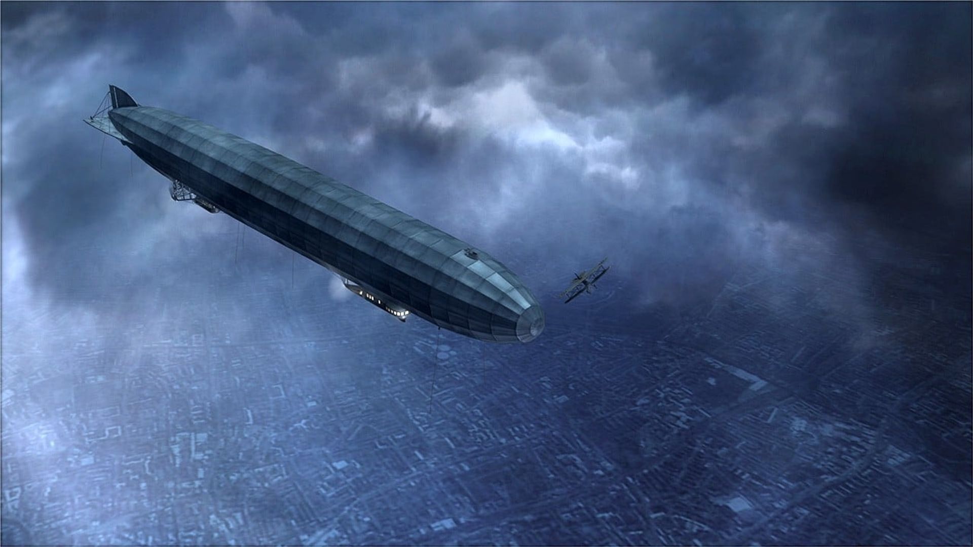 Attack of the Zeppelins background