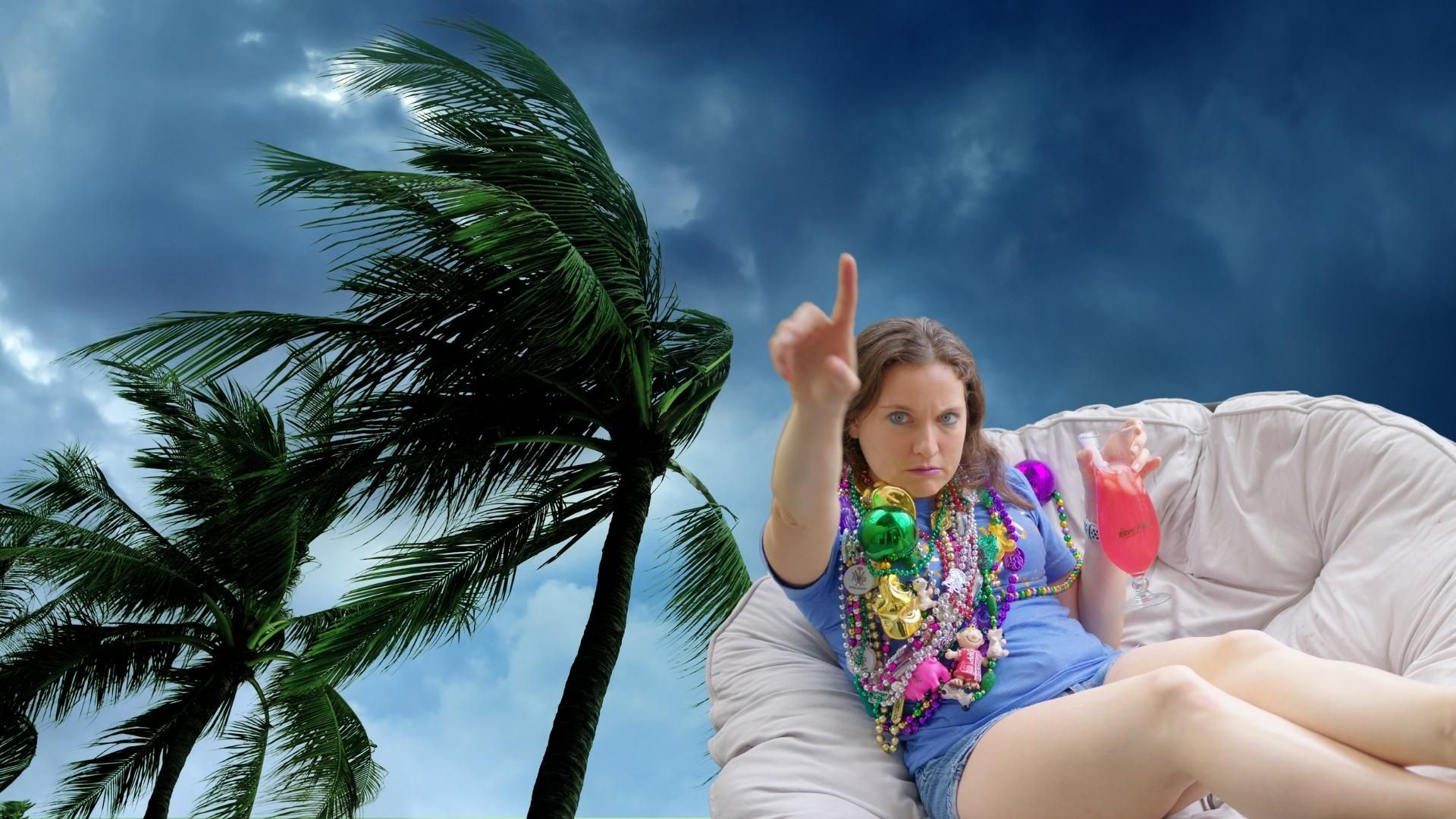 The Egos in a Hurricane background
