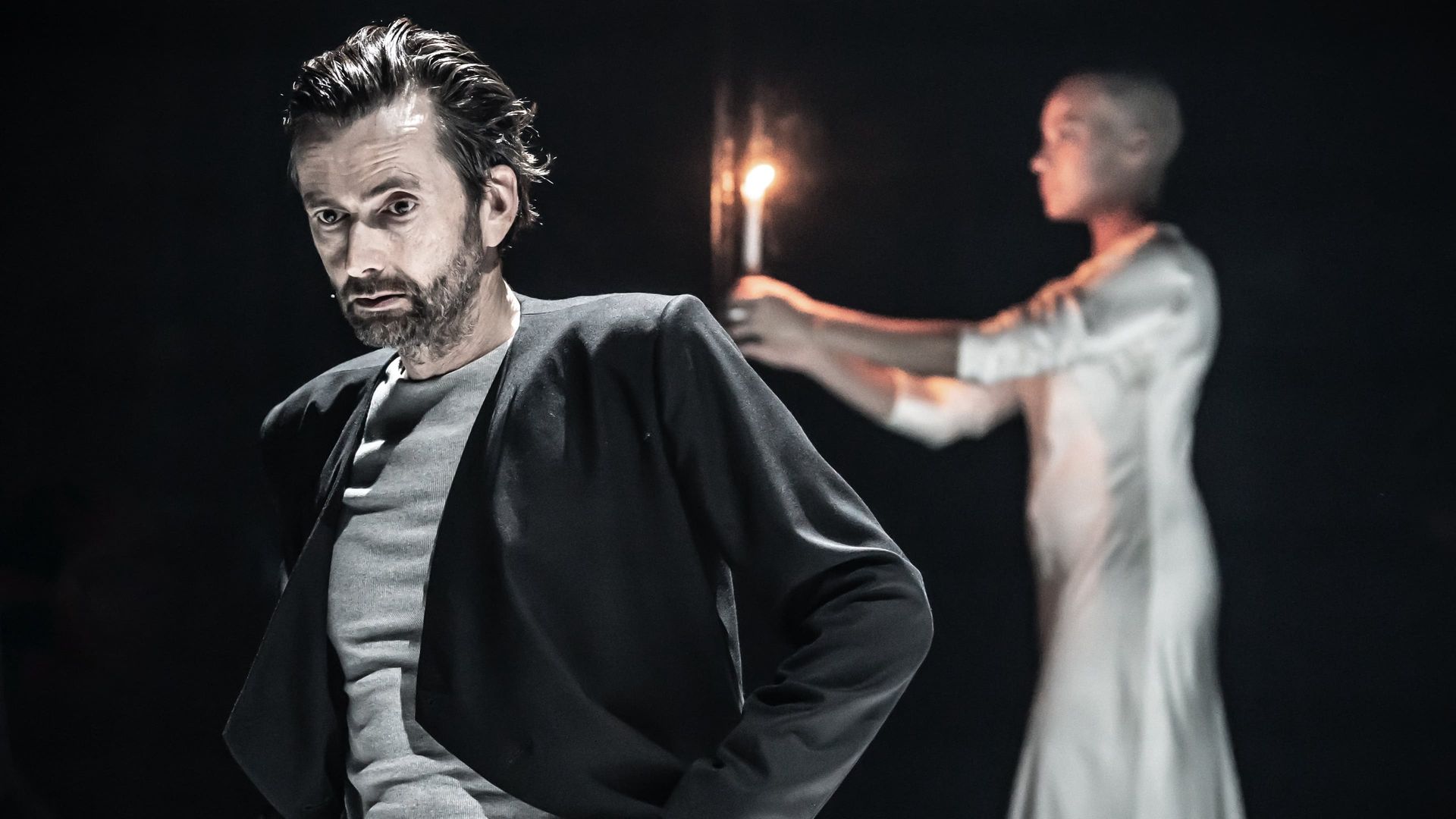Macbeth: David Tennant & Cush Jumbo background
