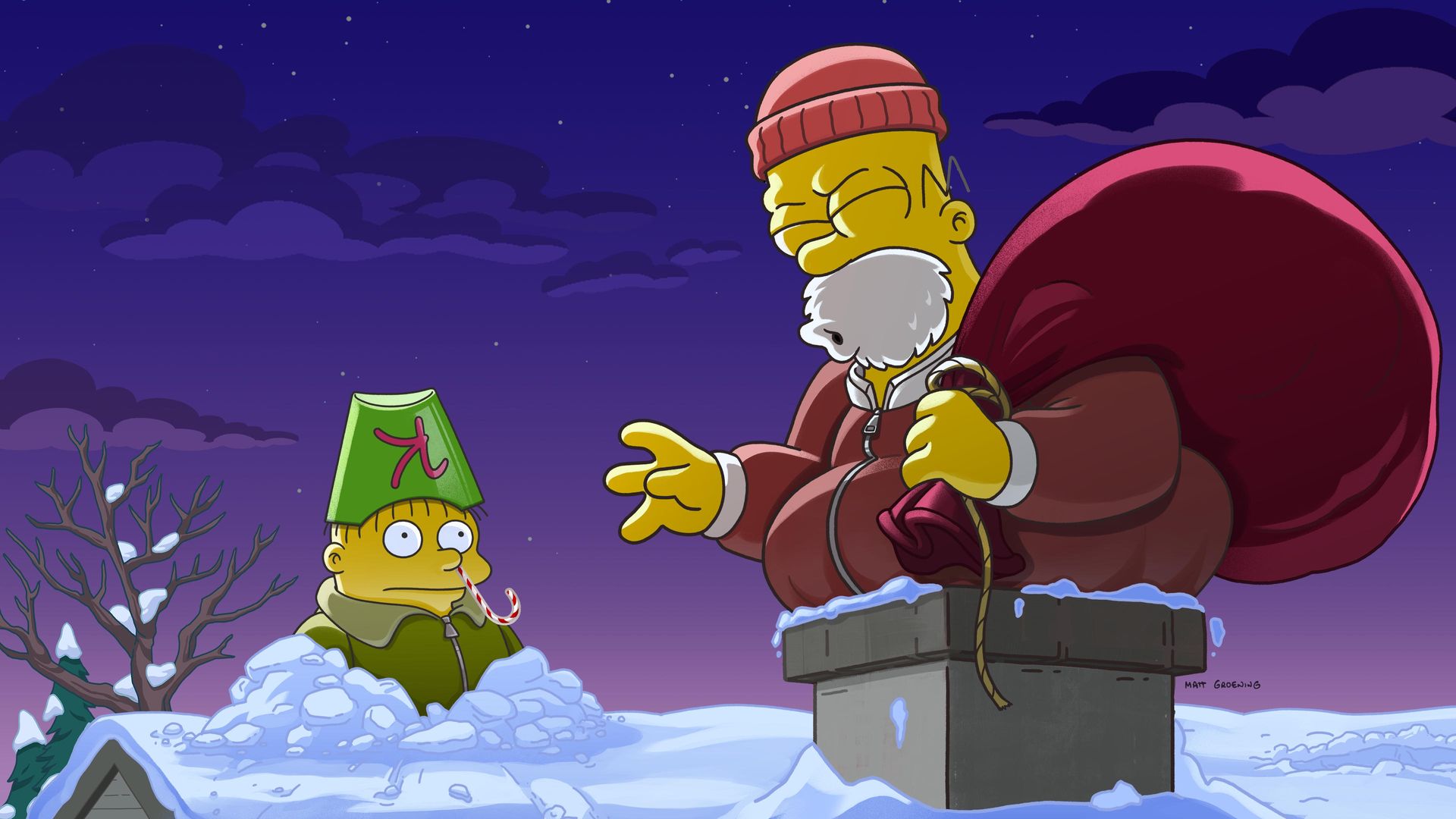 The Simpsons background