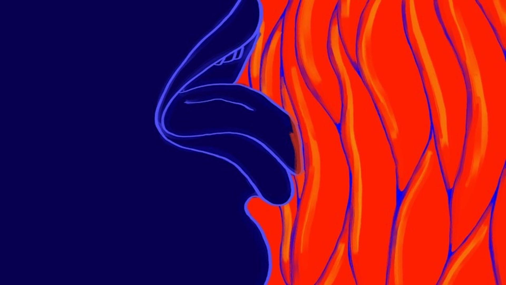 The Eating of an Orange background